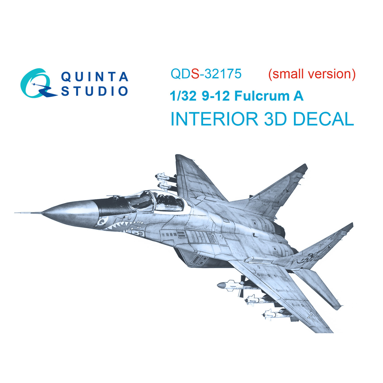 QDS-32175 Quinta Studio 1/32 3D Декаль интерьера кабины MiGG-29 9-12 (Т$ач) (Малая версия)
