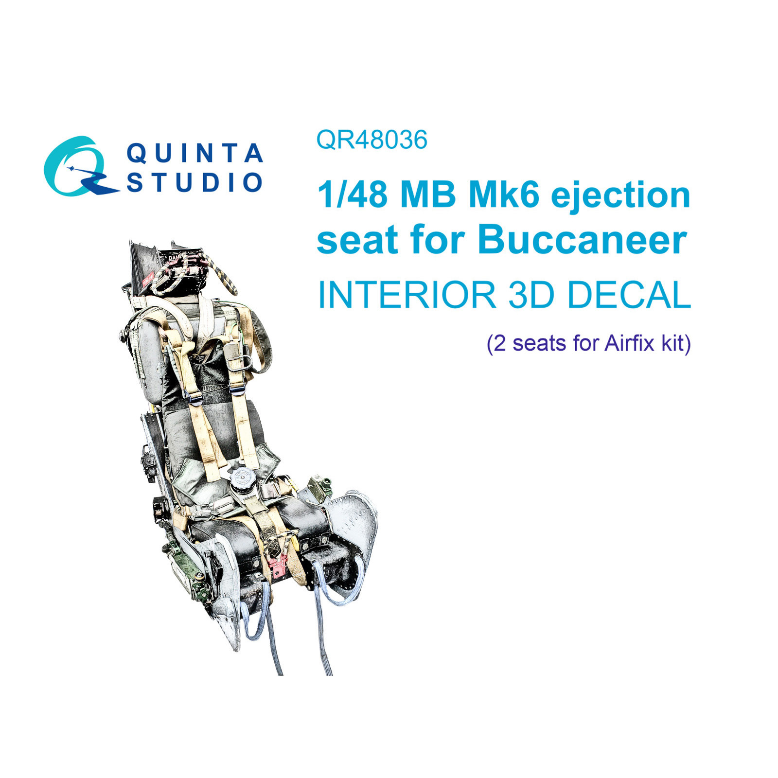 QR48036 Quinta Studio 1/48 Armchair MB Mk.6 for Buccaneer (Airfix), 2 pcs.