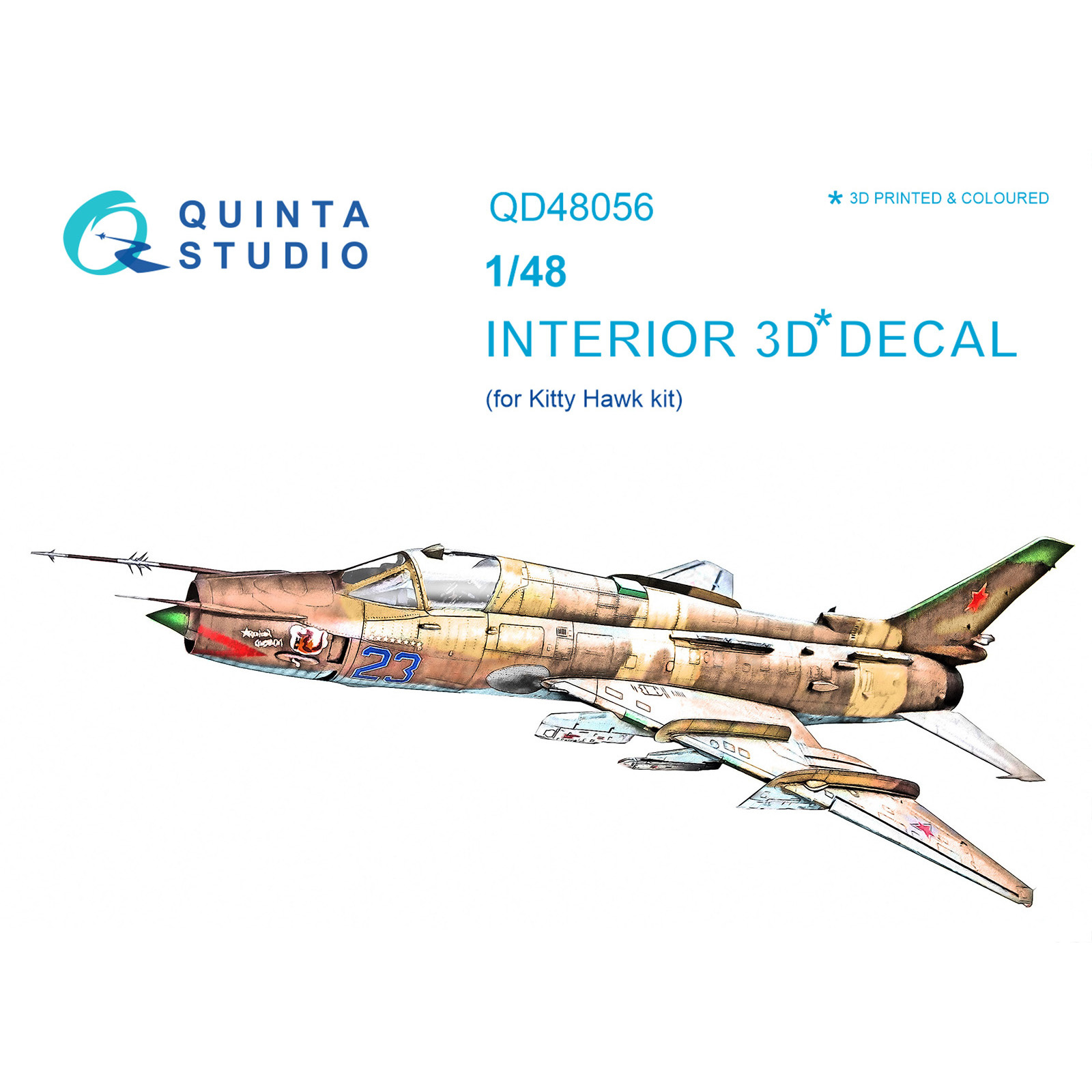 QD48056 Quinta Studio 1/48 3D Decal Cabin Interior С-17M4/22M4 (for KittyHawk model)