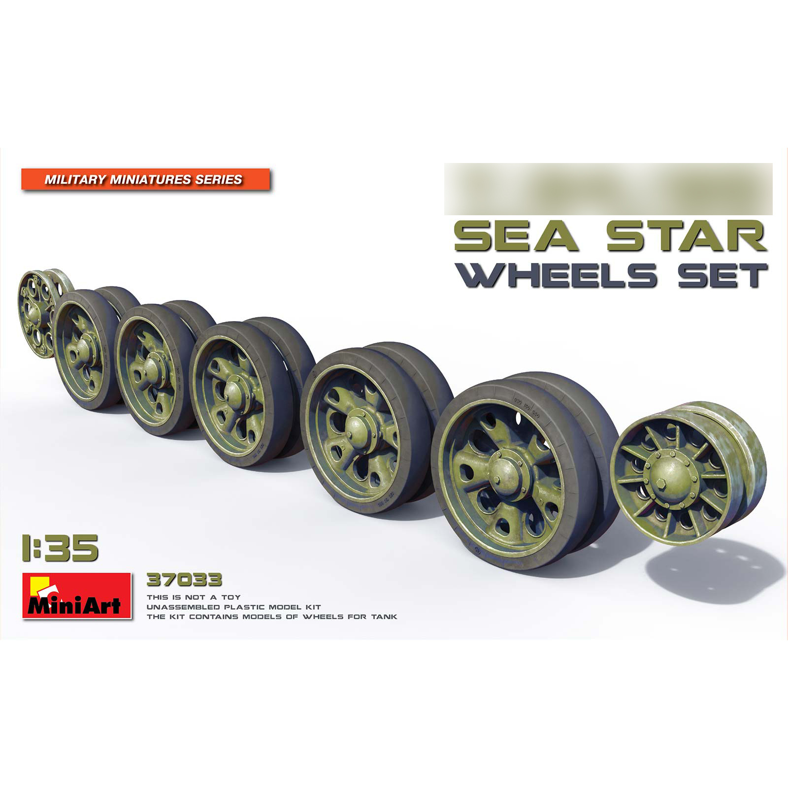 37033 MiniArt 1/35 roller Set for Tank 34/85 (Zvezdafish)