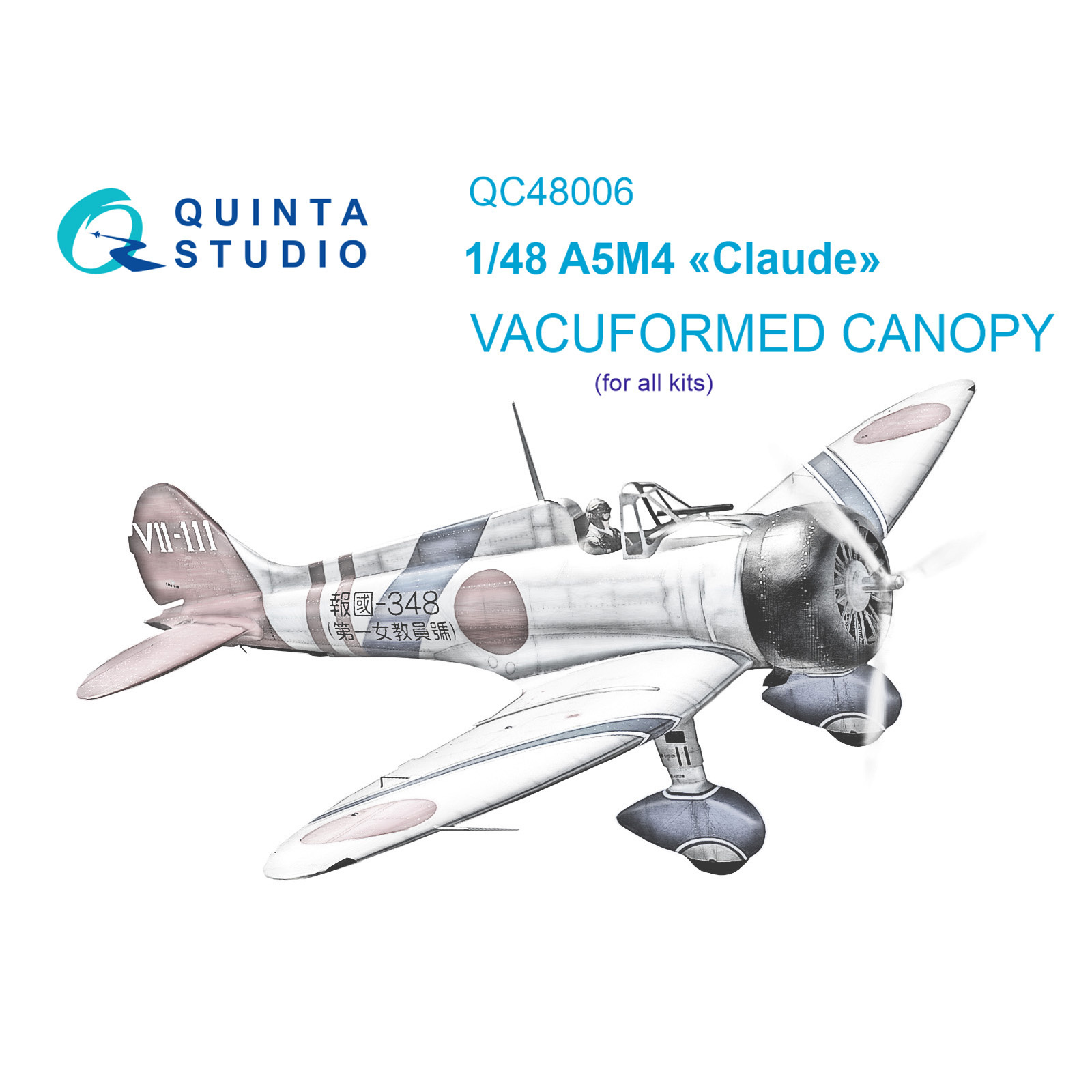 QC48006 Quinta Studio 1/48 A5M4 Glazing Kit (For all models)