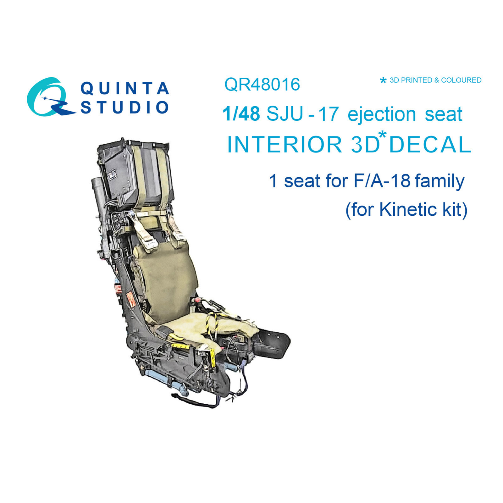 QR48016 Quinta Studio 1/48 Chair SJU-17 for the F/A-18 family (Kinetic)