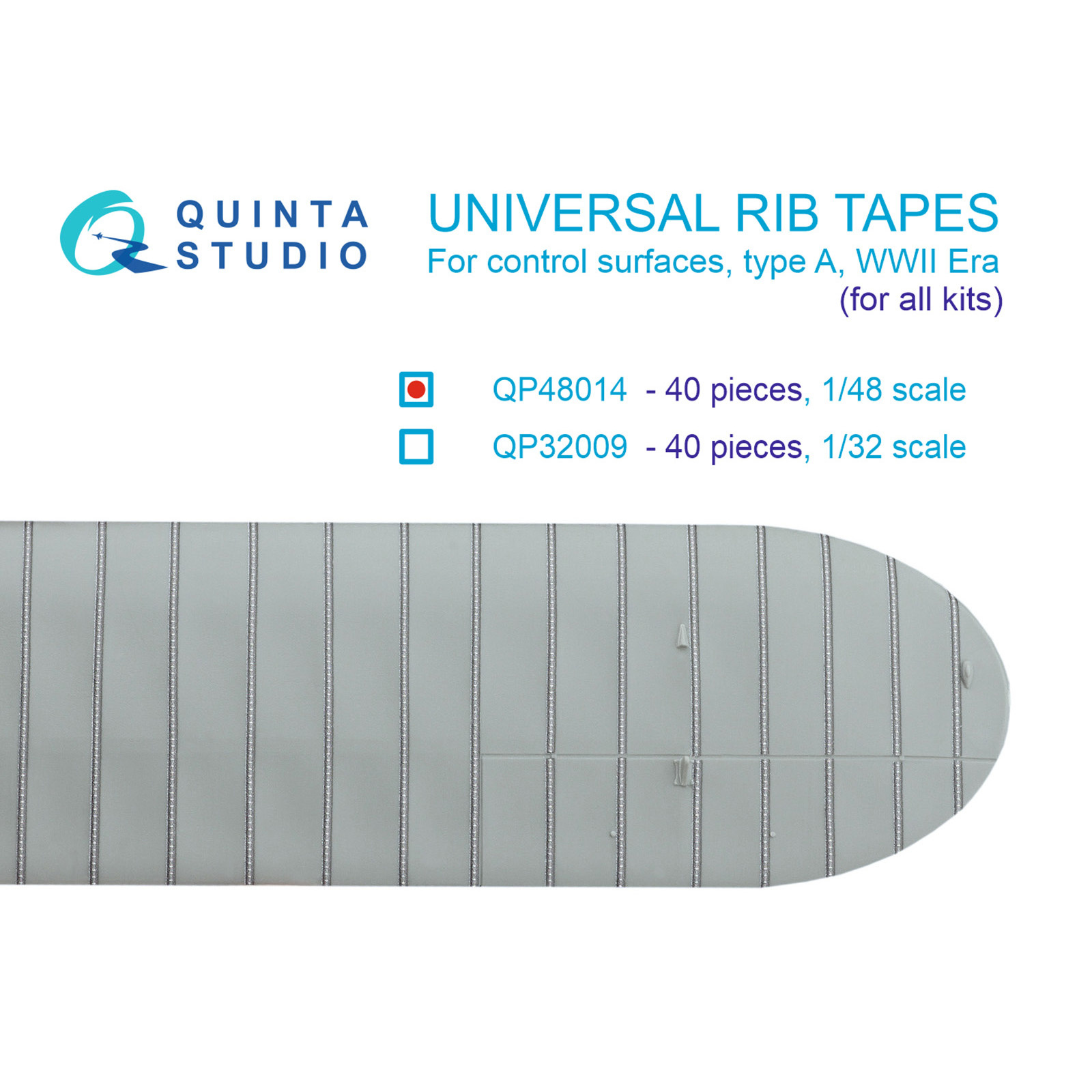 QP48014 Quinta Studio 1/48 Universal keeper tapes, type A. VMV (for all models)