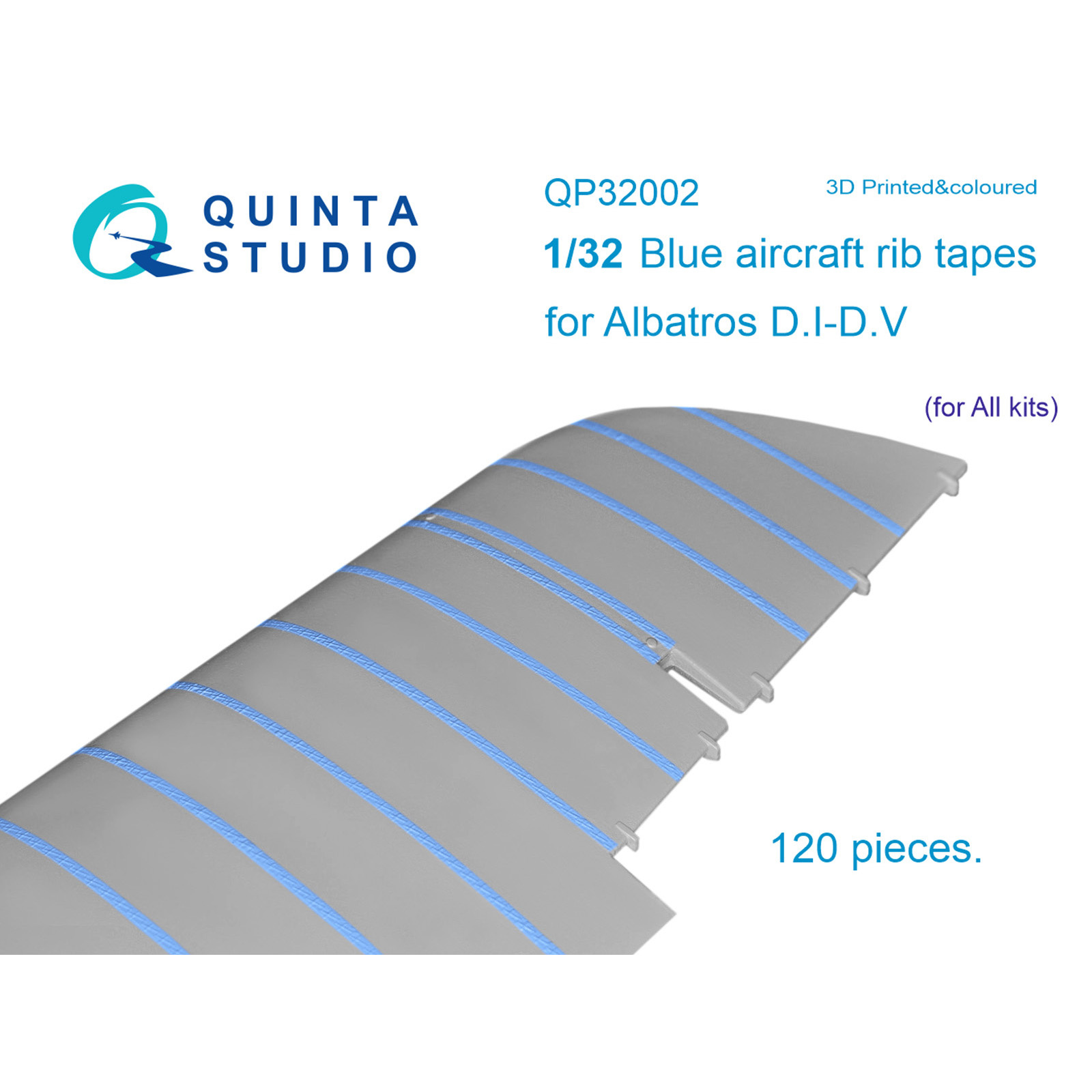 QP32002 Quinta Studio 1/32 Blue Keeper Tapes for Albatros D.I-D.V (for all models)
