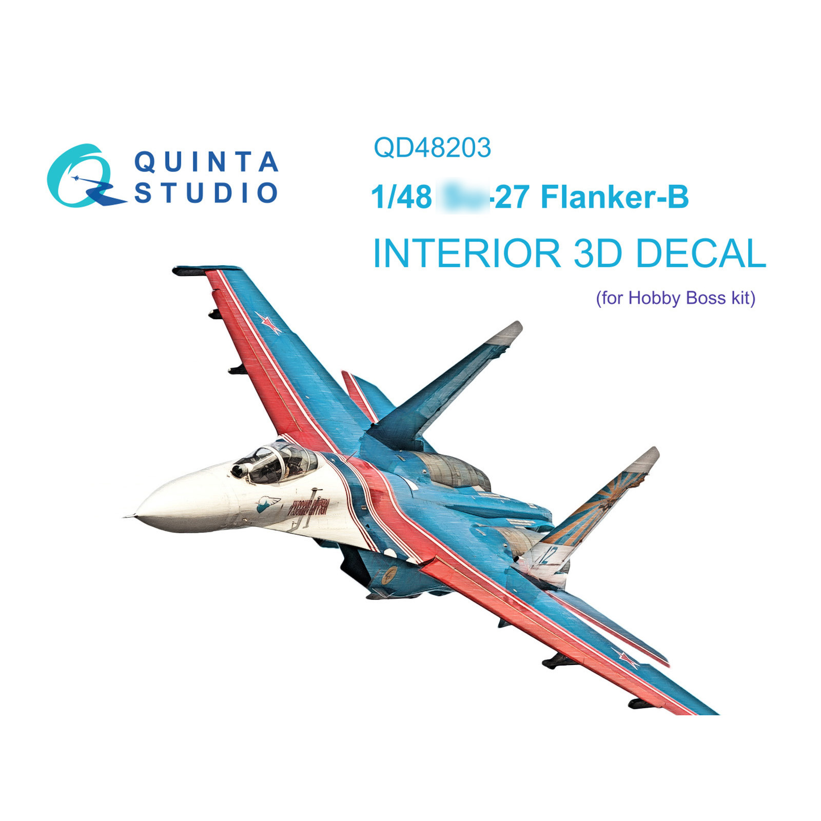 QD48203 Quinta Studio 1/48 3D Decal cabin interior С-27 (Hobby Boss)