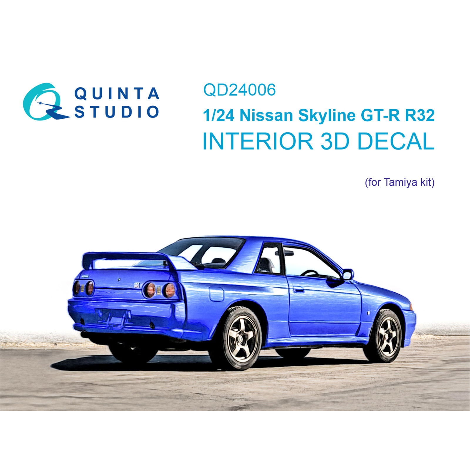 QD24006 Quinta Studio 1/24 3D Декаль интерьера кабины Nissan Skyline GT-R R32 (Tamiya)