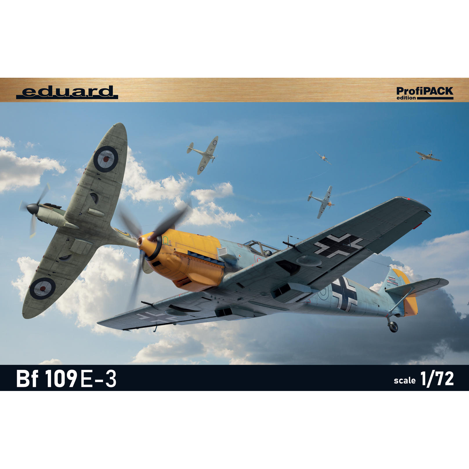 7032 Eduard 1/72 Notмецкий истребитель Bf 109E-3 (ProfiPACK)