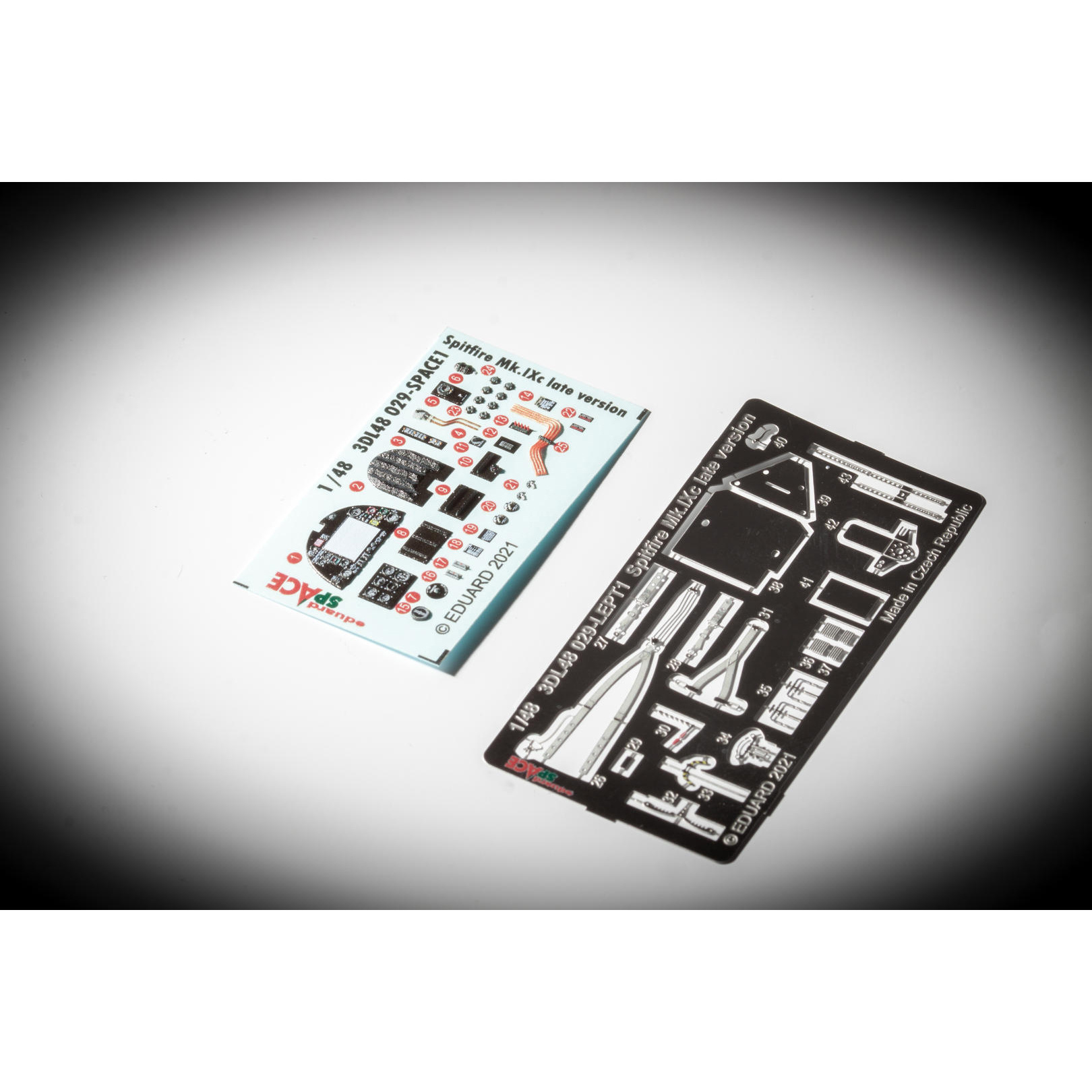 3DL48029 Eduard 1/48 3D Decal for Spitfire Mk. IXc is a Late Version of SPACE