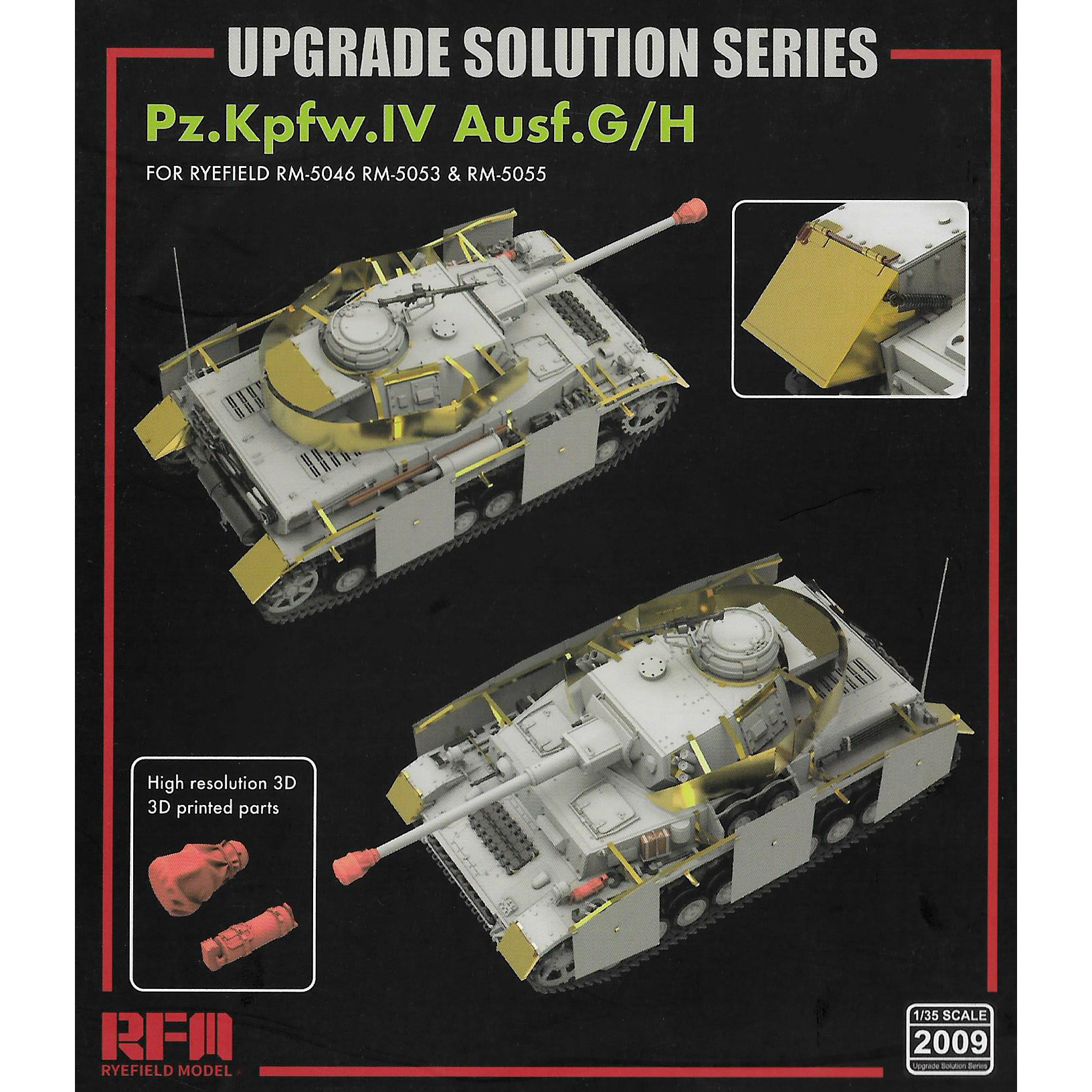 RM-2009 Rye Field Model 1/35 Set of parts to improve Pz.Kpfw.IV Ausf.G/ H
