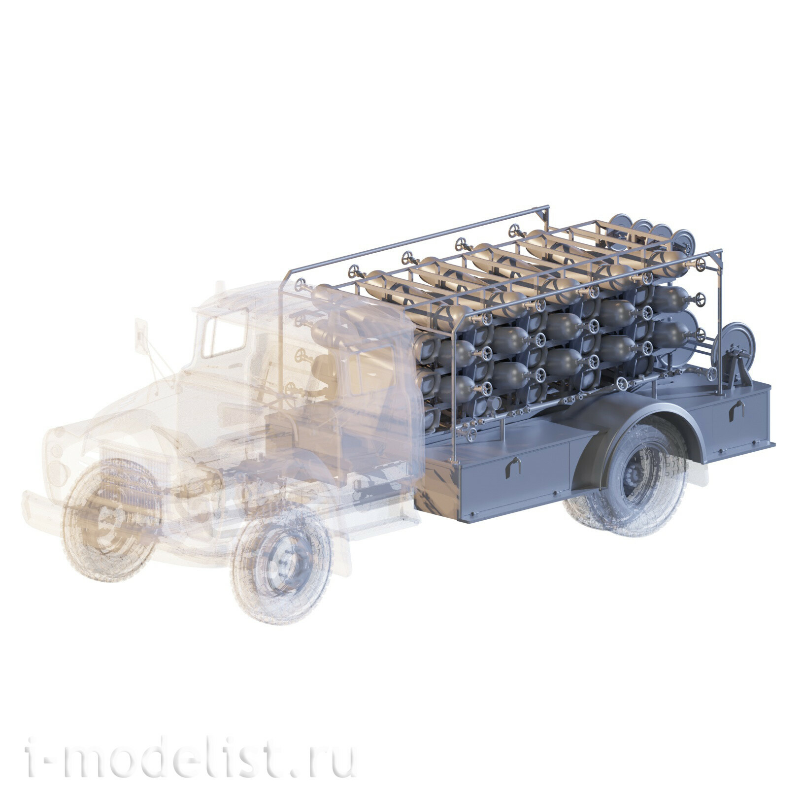 ММ35057 My модель 1/35 АУ-21 Автомобиль углекислfromного тушения на базе грузового автомобиля 130