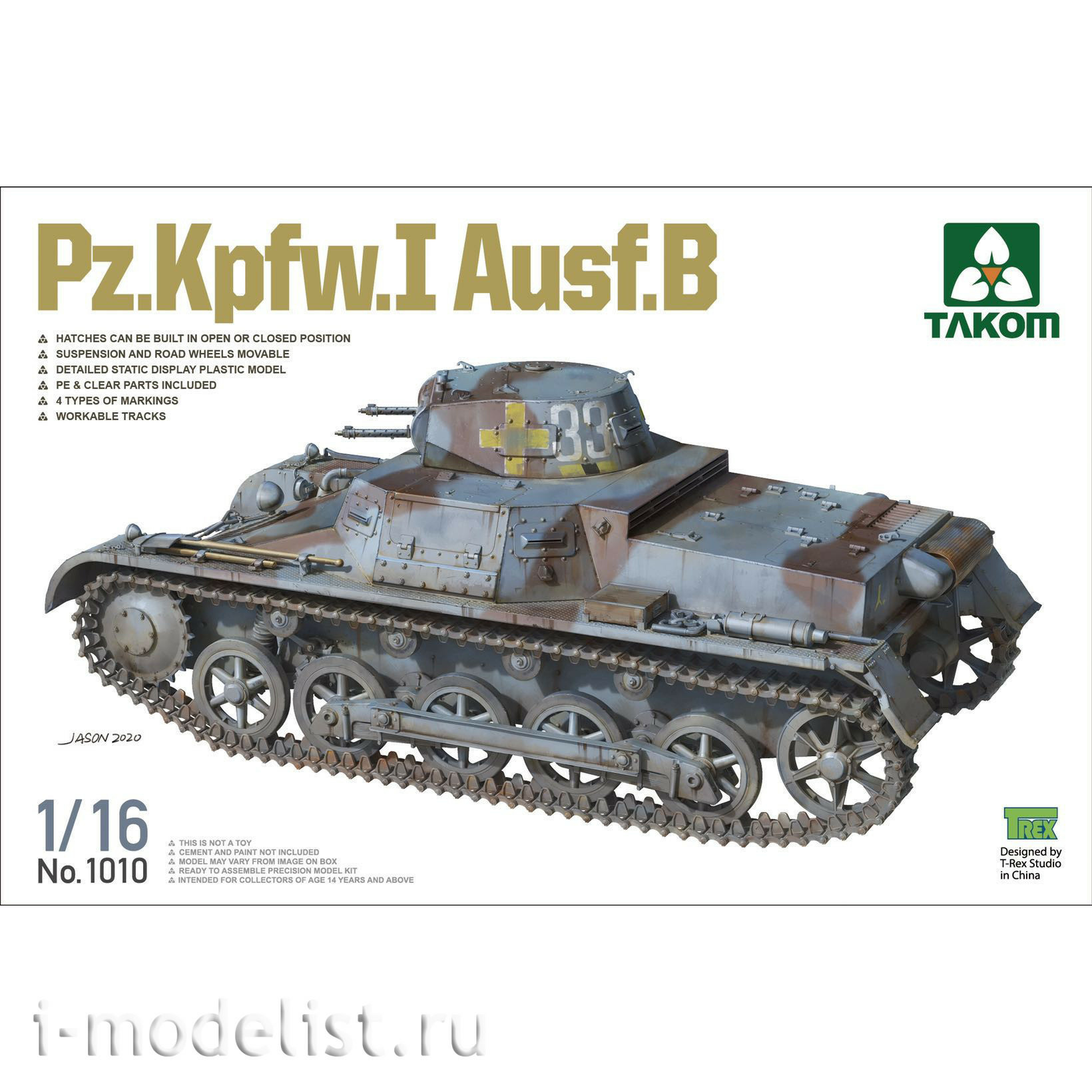1010 Takom 1/16 Pz. Kpfw.I Ausf.B