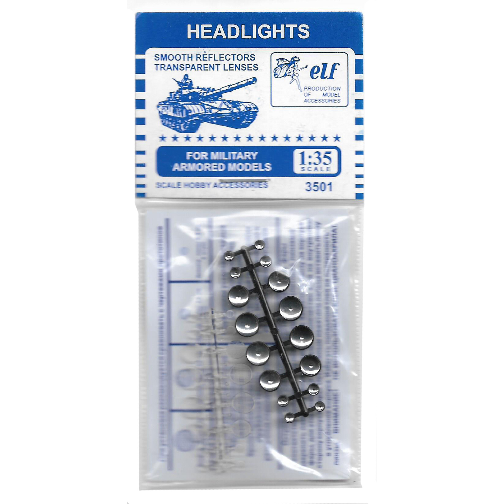 3501 ELF Productions 1/35 BTT Headlights (16 pieces)