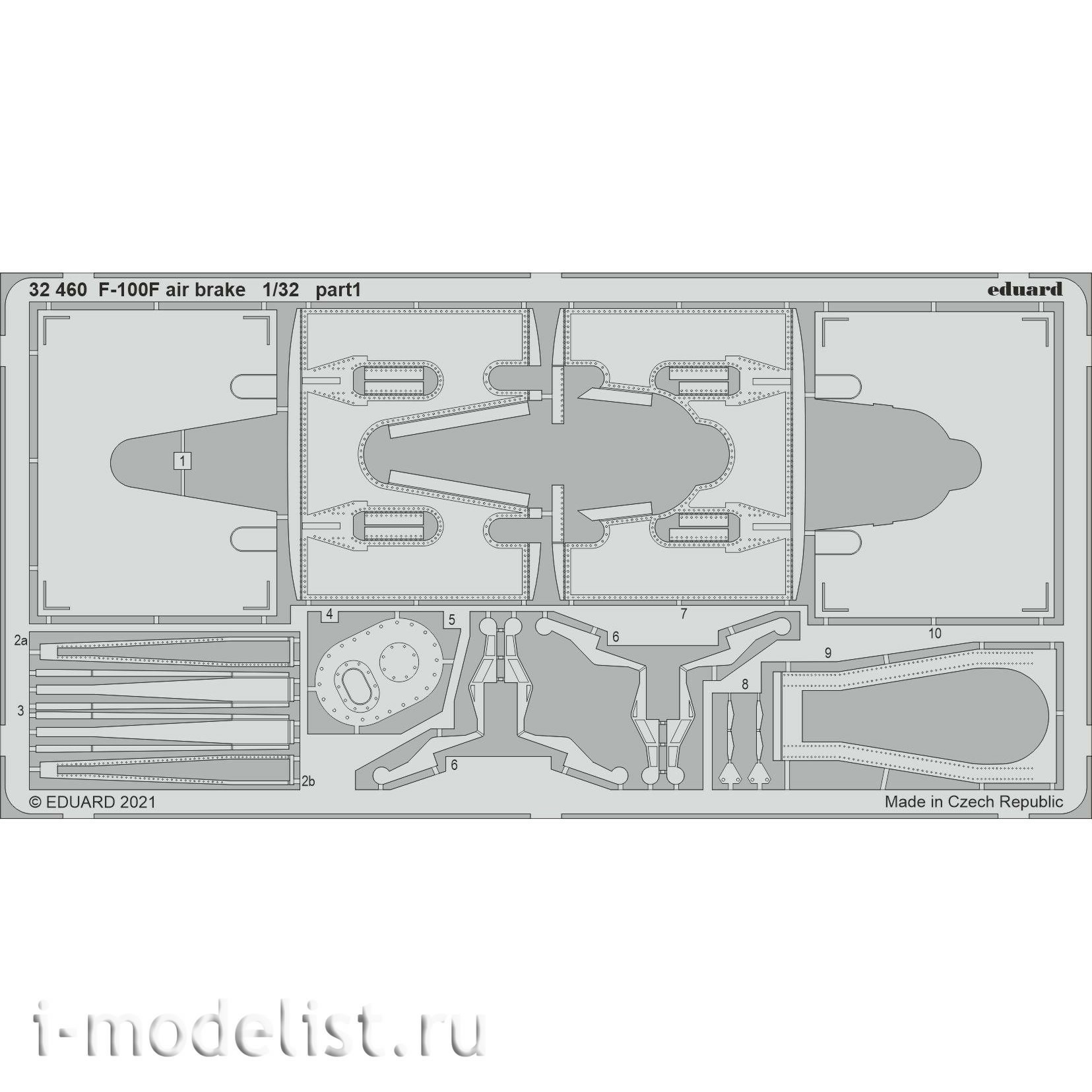 32460 1/32 Eduard photo etched parts for the F-100F air brake