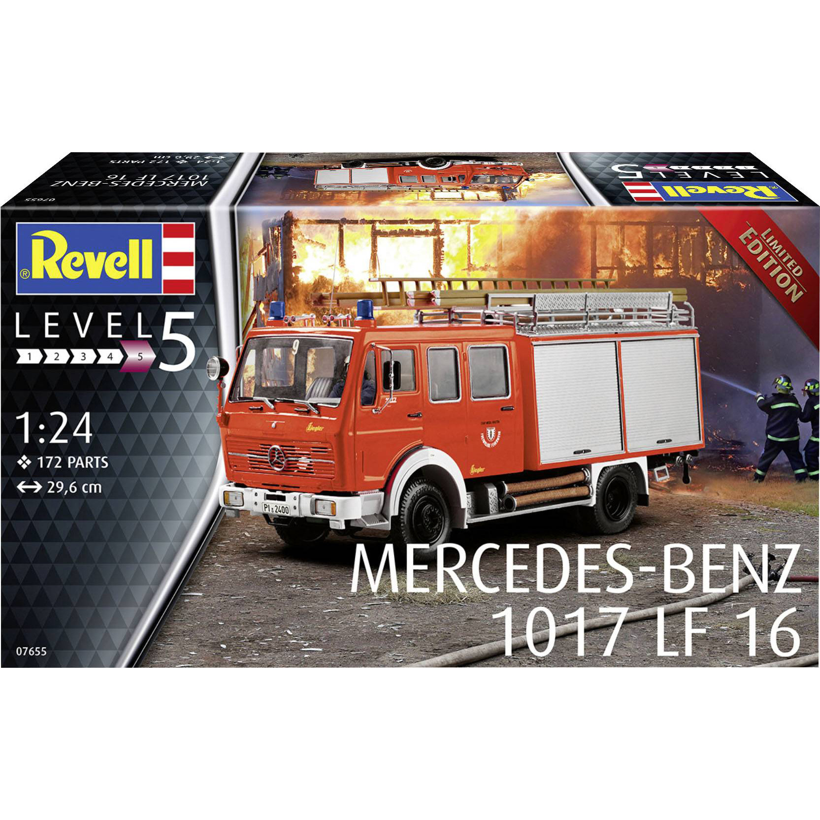 07655 Revell 1/24 Fire truck Mercedes Benz 1017 LF16 