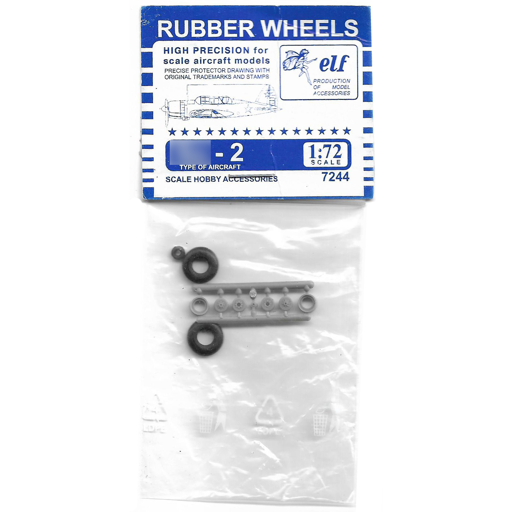 7244 Elf 1/72 Wheel rubber C-2