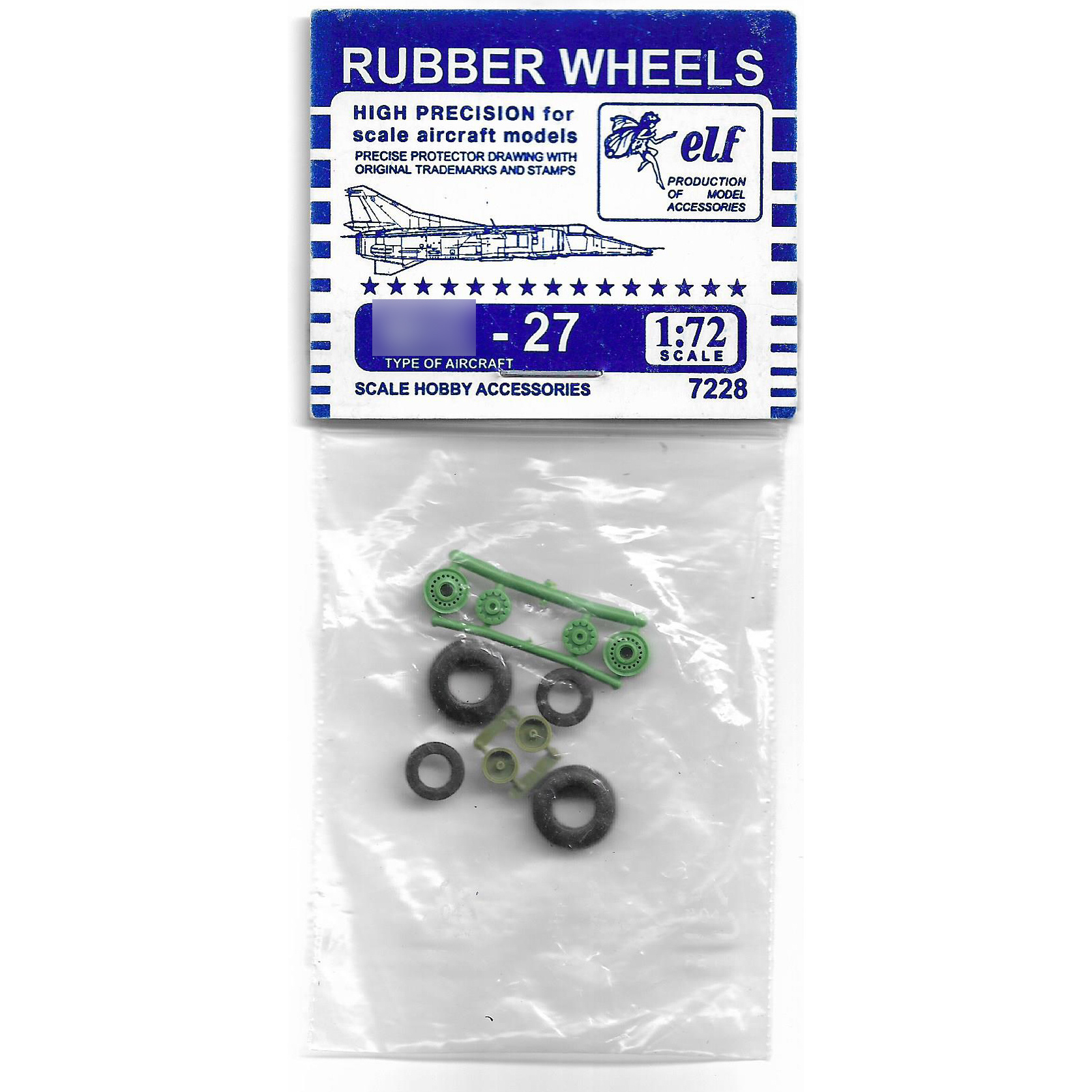 7228 Elf Productions 1/72 Wheels rubber MiG-27