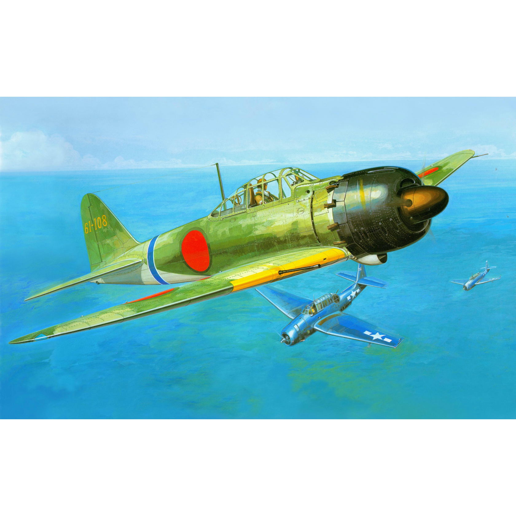 09123 Hasegawa 1/48 A6M5 Zero Type 52 Aircraft (ZEKE)