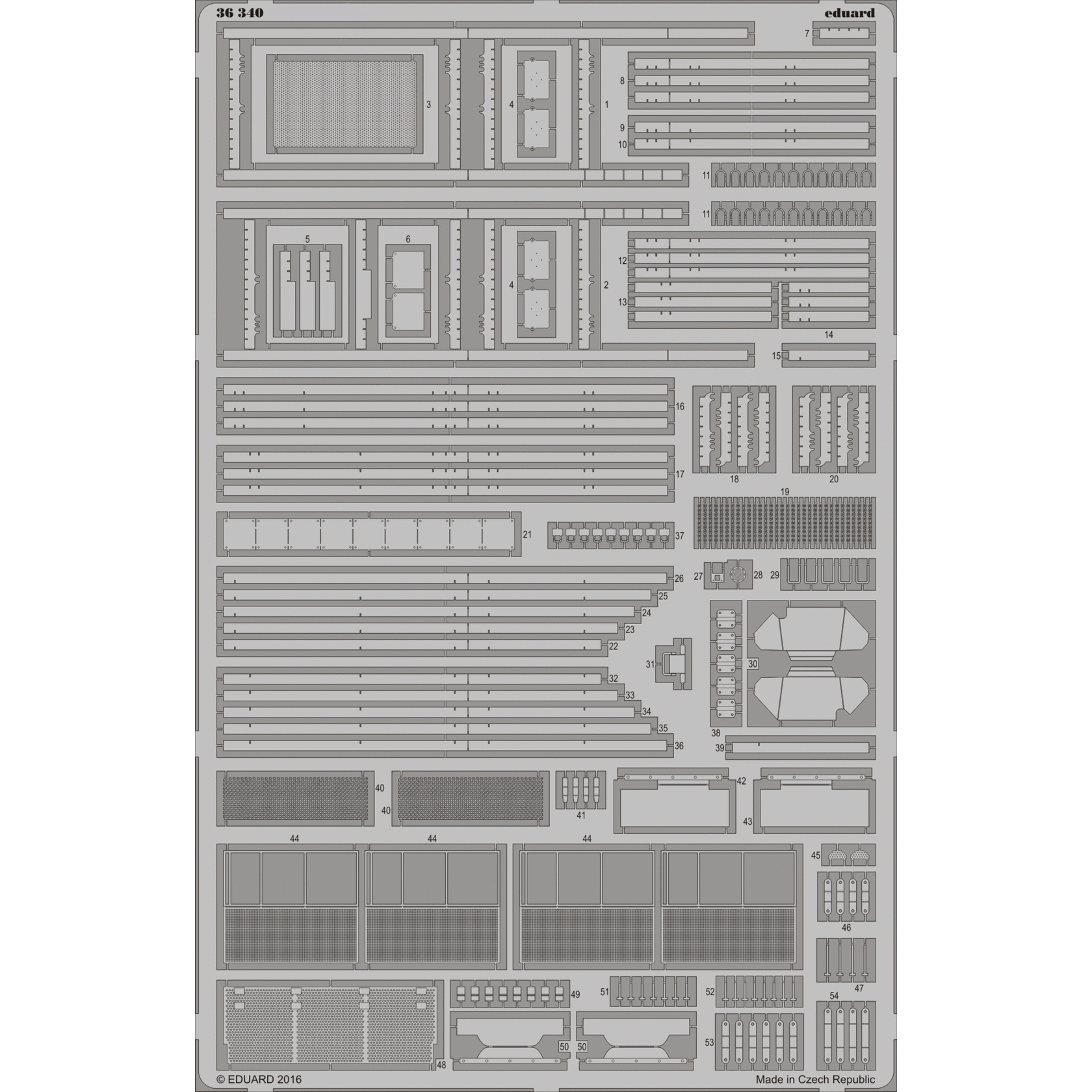 36340 Eduard 1/35 photo etched parts for tank 14 Arm