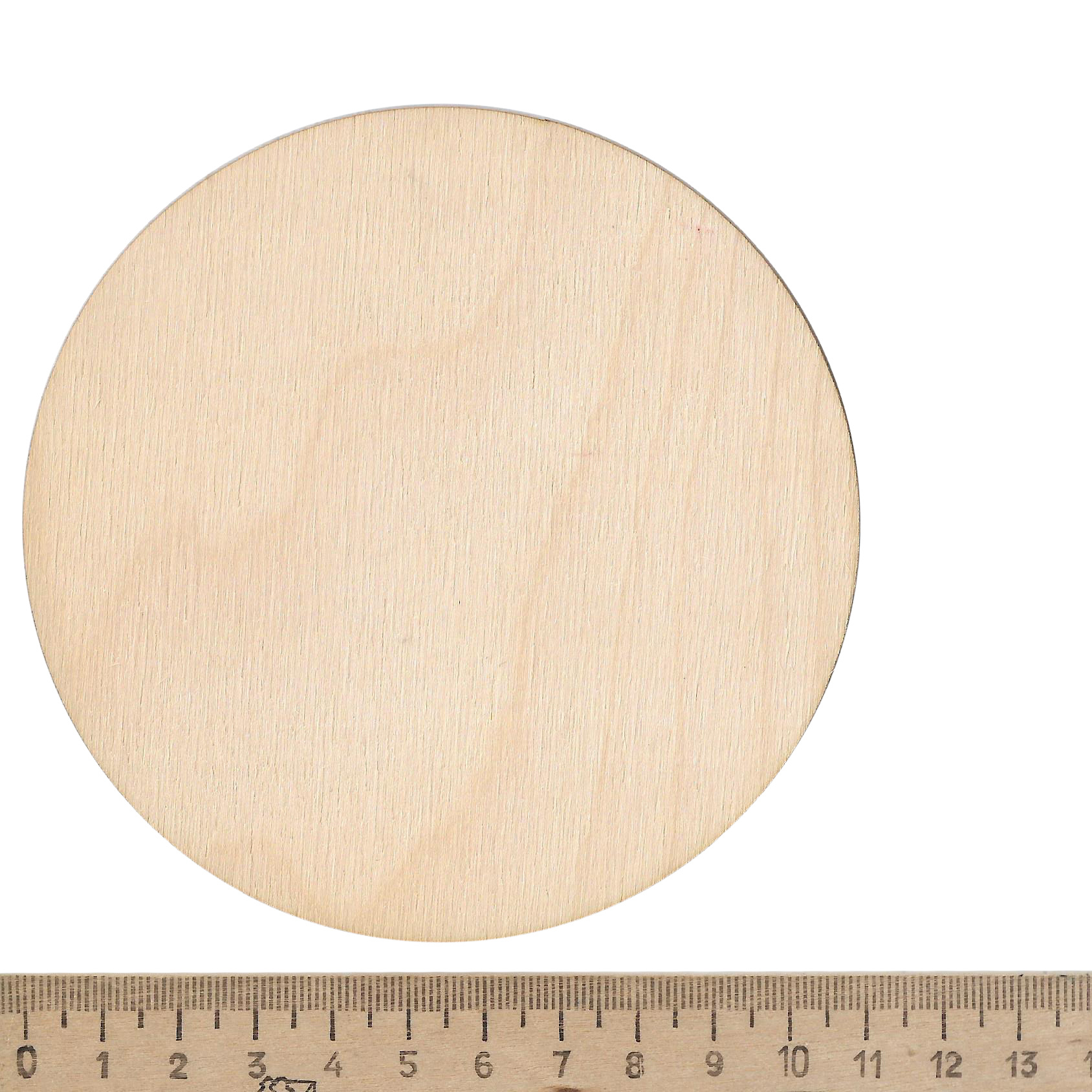 5404 Svmodel Base for miniatures, plywood 110 mm, 2 pcs