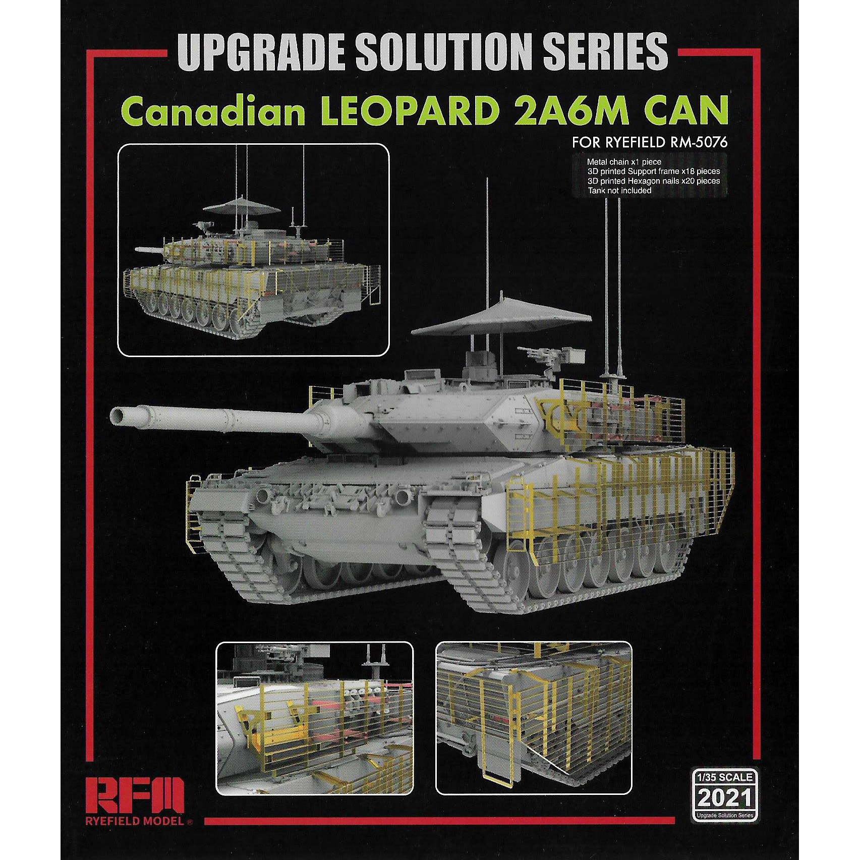 RM-2021 Rye Field Model 1/35 Set of parts to improve Canadian Leopard 2A6M CAN