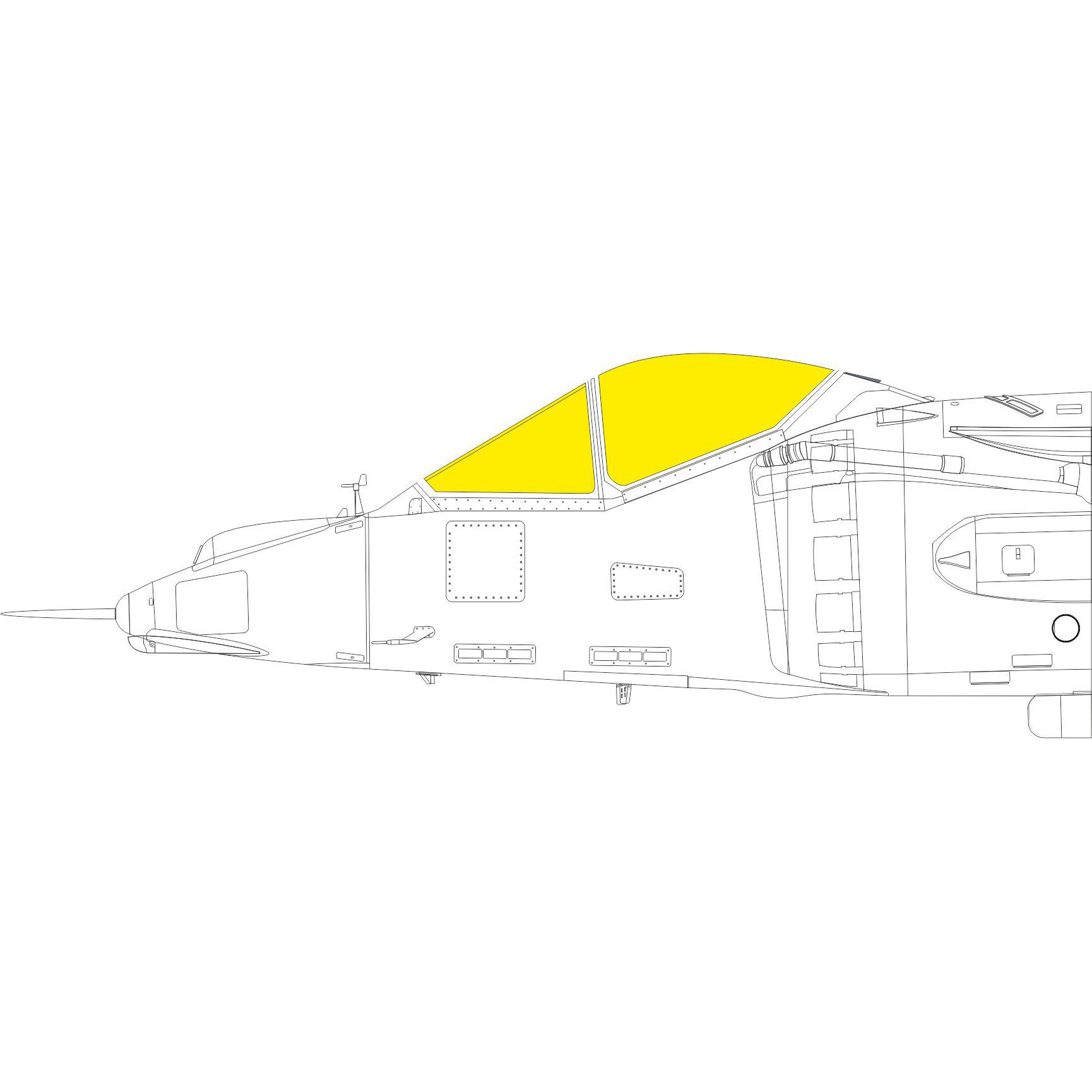 EX765 Eduard 1/48 Paint Mask for AV-8A