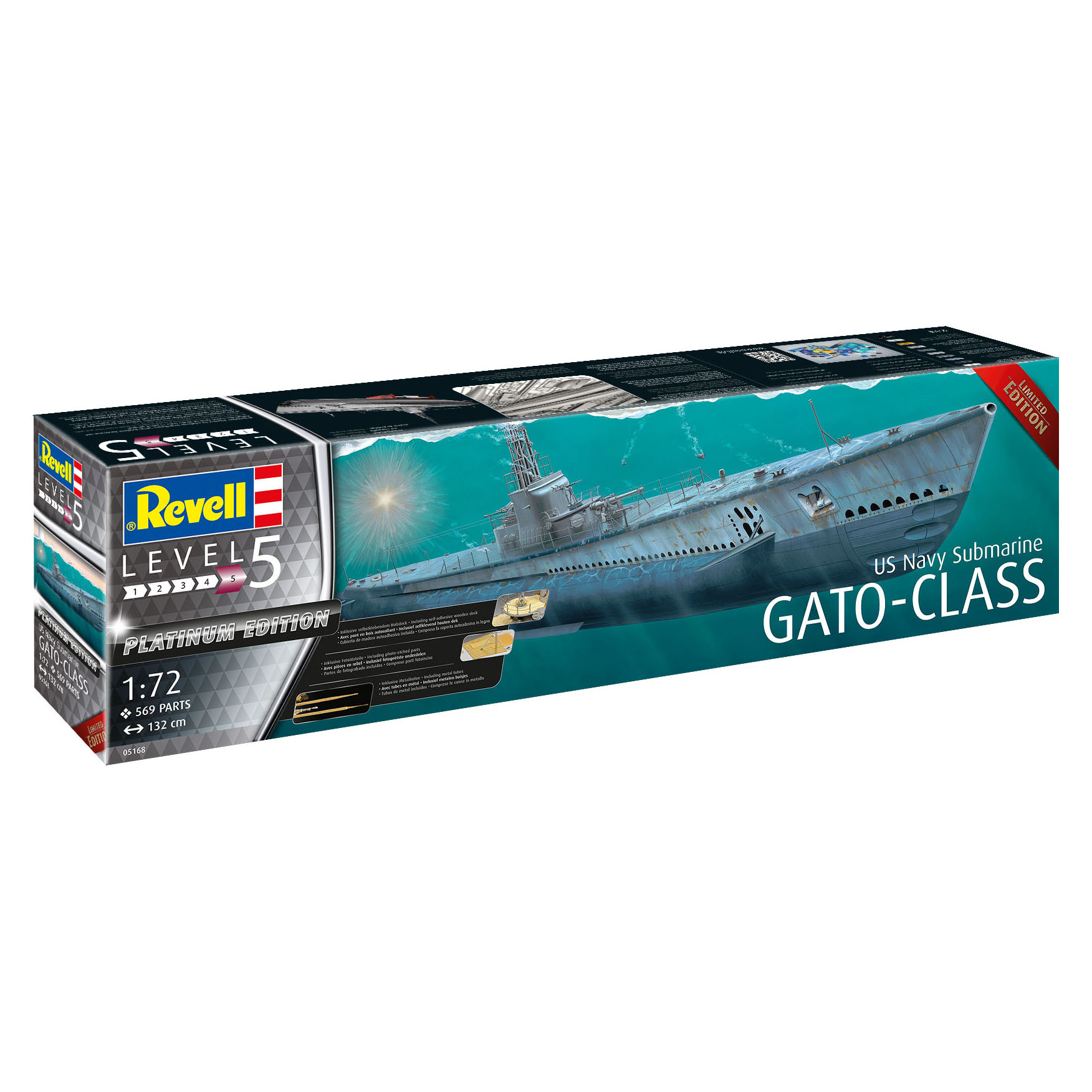 05168 Revell 1/72 American Gato-class submarine»