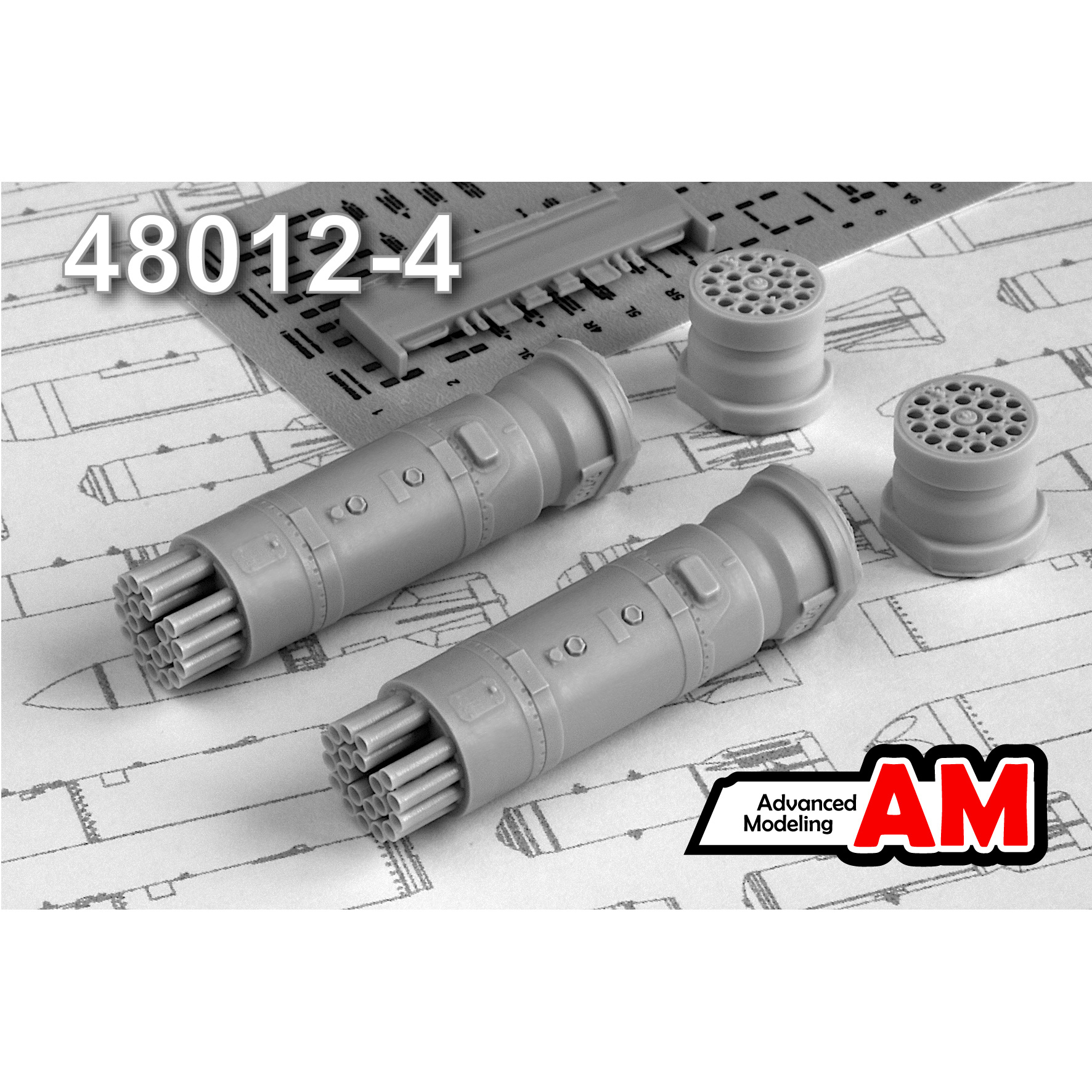 AMC48012-4 Advanced Modeling 1/48 Block NAR B-8B20-A 80 mm S-8