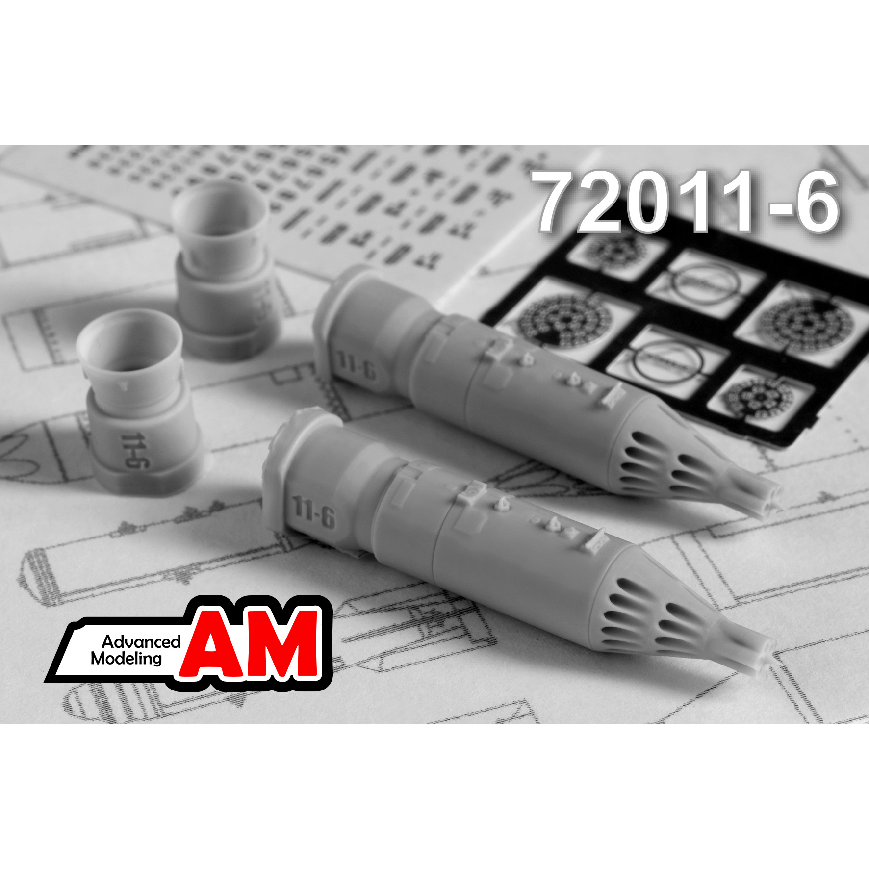 АМС72011-6 Advanced Modeling 1/72 Набор для сборки двух блоков НАР УБ-32М