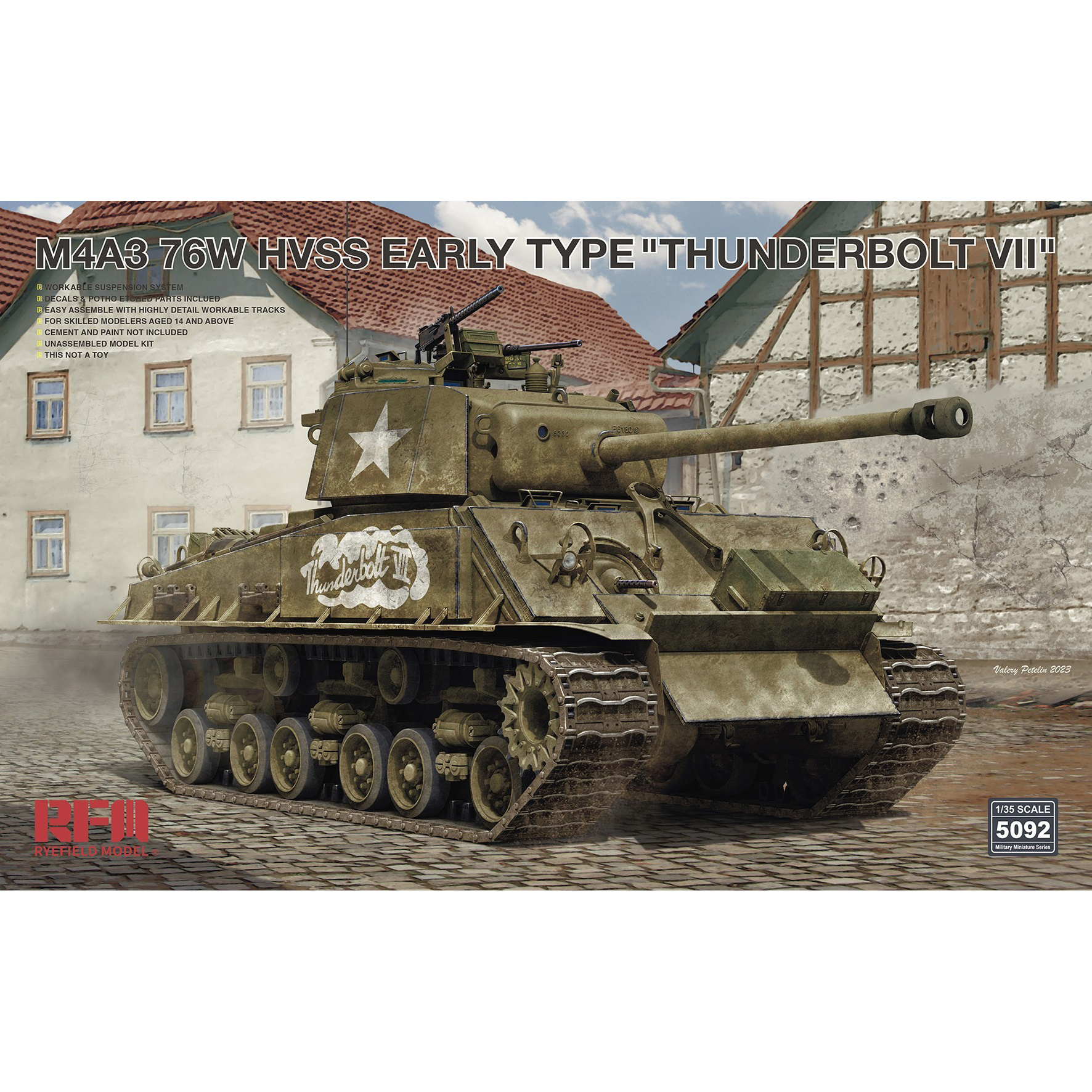 RM-5092 Rye Field Model 1/35 M4A3 76W HVSS Early Type 