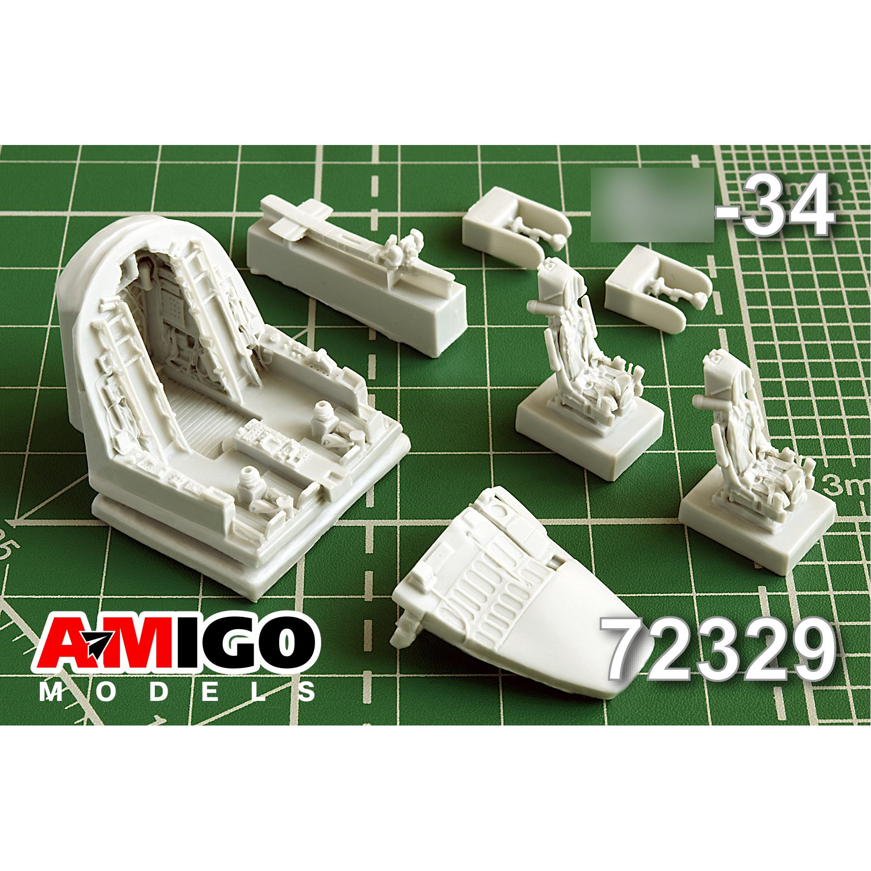 AMG72329 Amigo Models 1/72 С-34 cockpit with ejection seat K-36DM series 2
