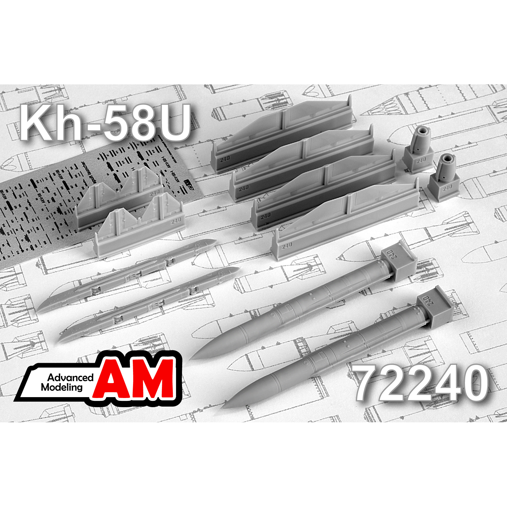 AMC72240 Advanced Modeling 1/72 X-58U Anti-radar Missile with AKU-58