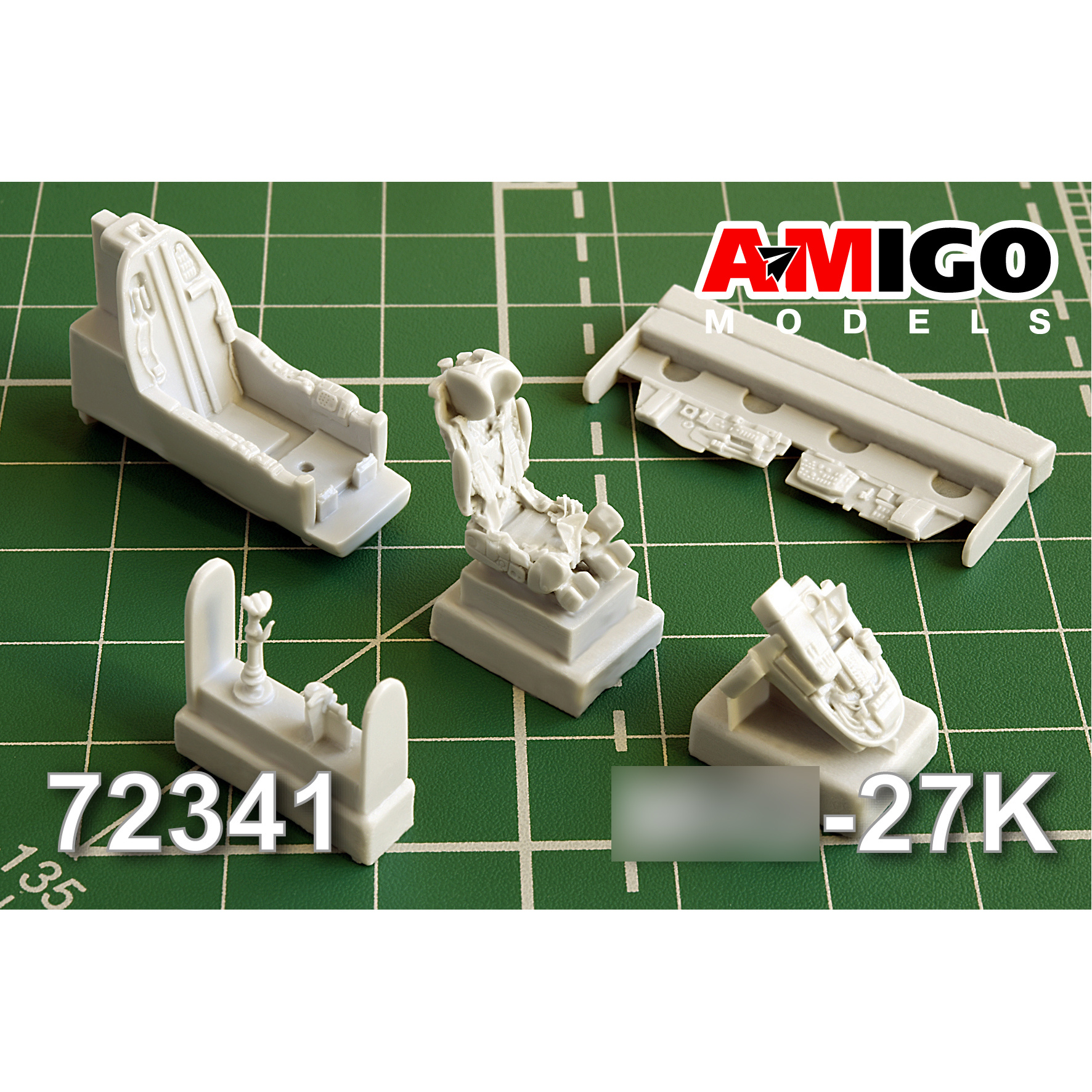 AMG72341 Amigo Models 1/72 MiG-27K cockpit with KM-1M ejection seat