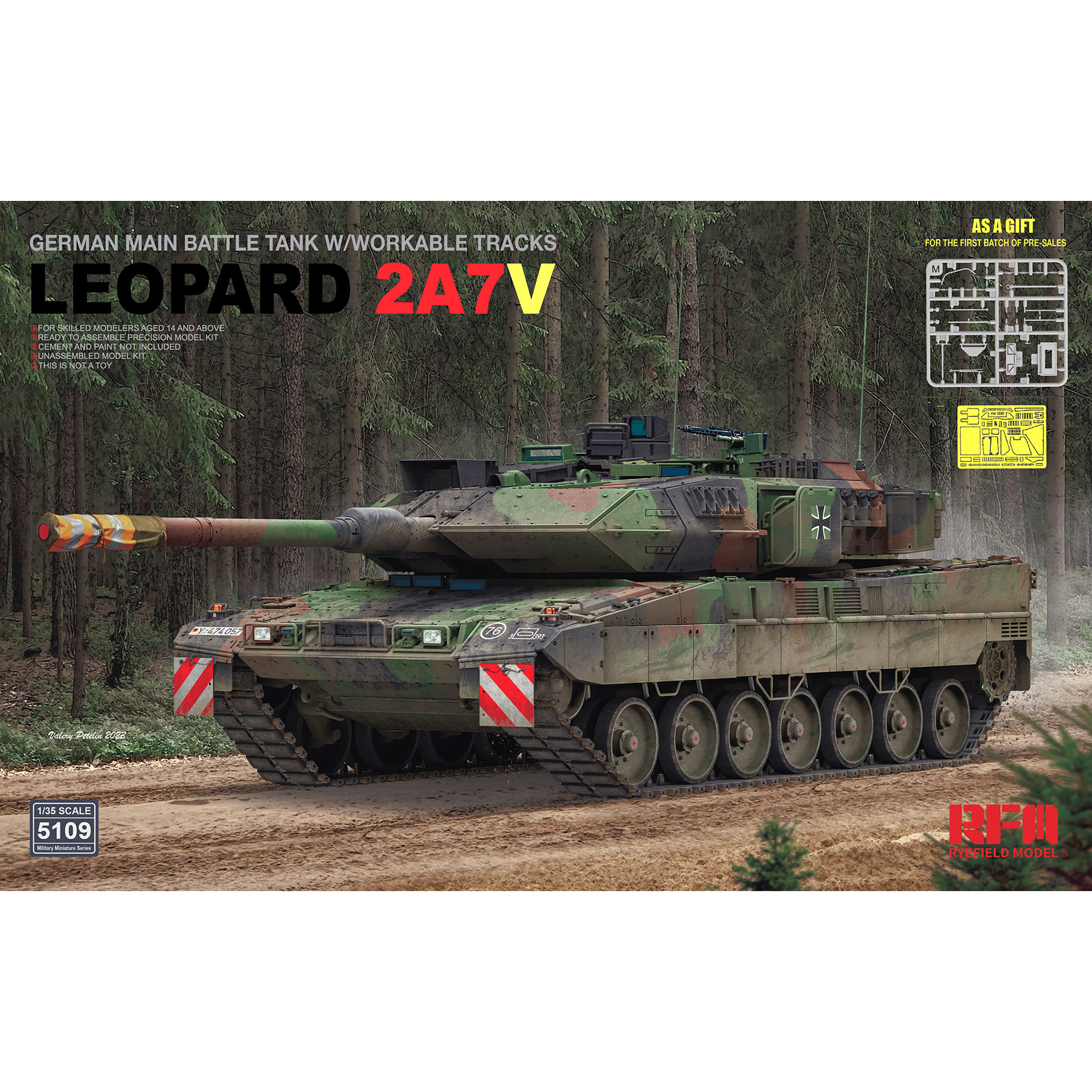 RM-5109 Rye Field Model 1/35 Notмецкий танк Leopard 2A7V