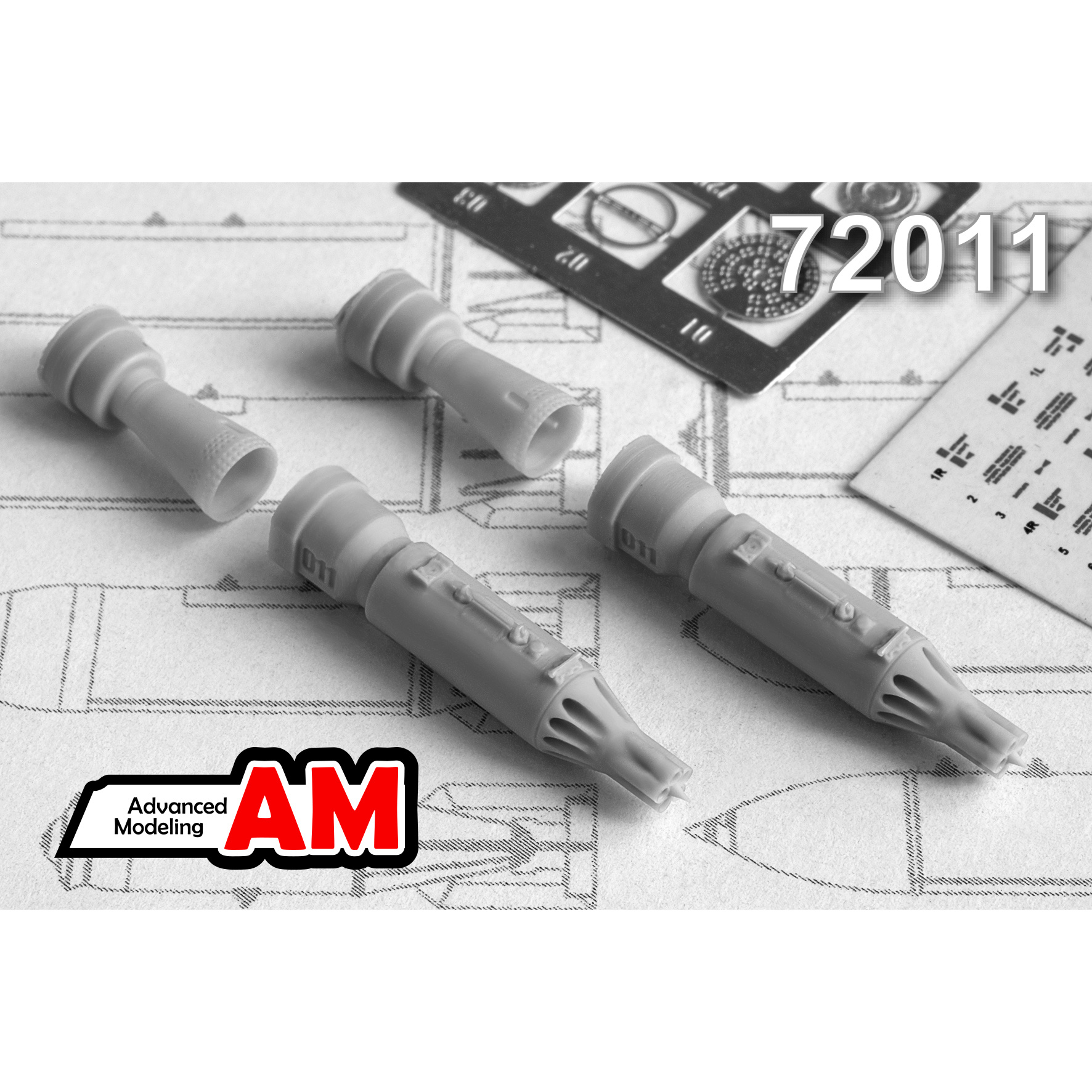 АМС72011 Advanced Modeling 1/72 Набор для сборки двух блоков НАР УБ-16