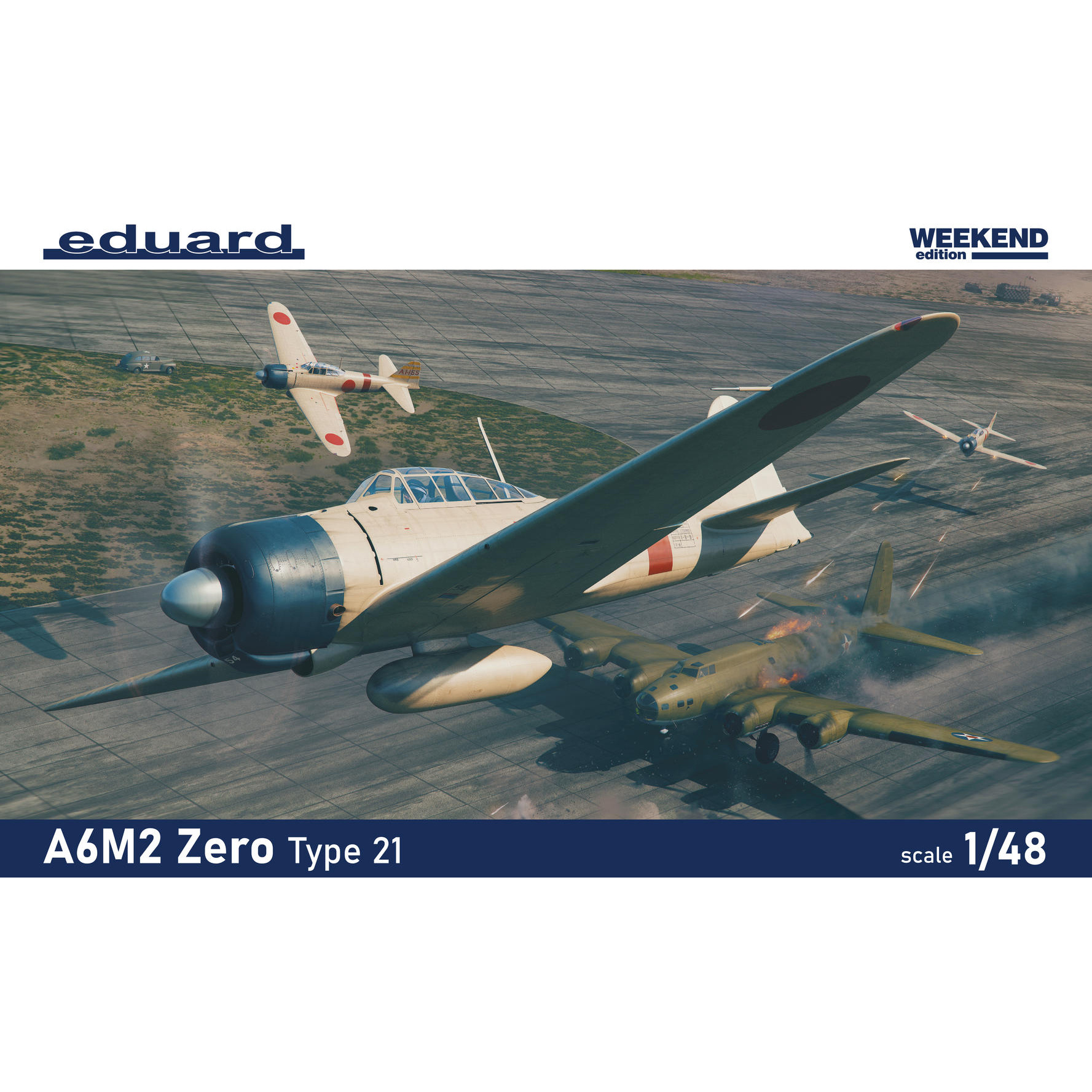 84189 Eduard 1/48 Японский истребитель A6M2 Zero Type 21 (Weekend)