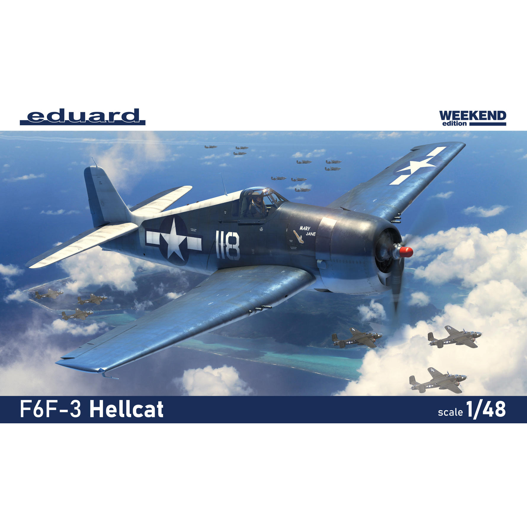 84194 Eduard 1/48 Истребитель ВМС США F6F-3 Hellcat (Weekend)