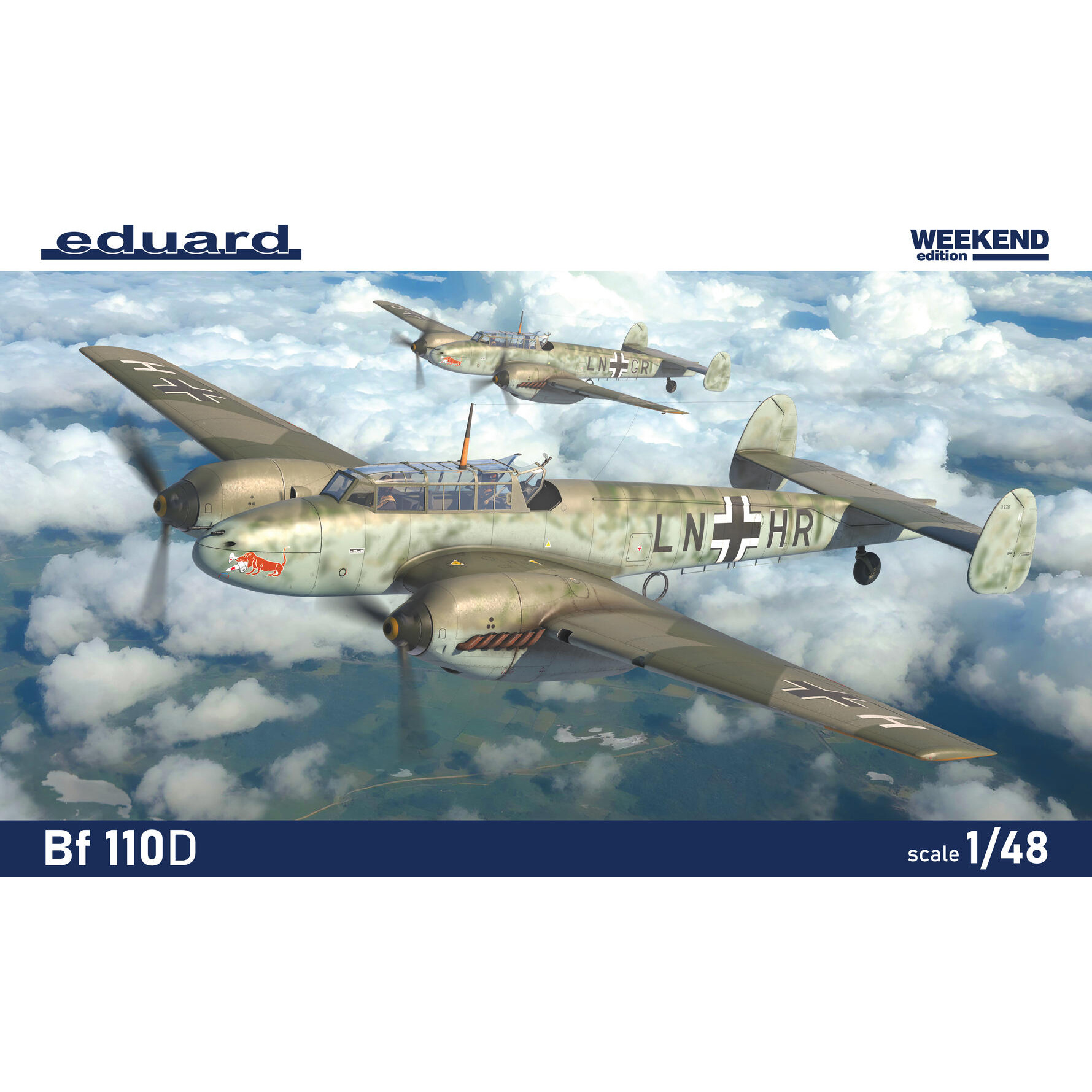 8409 Eduard 1/48 Notмецкий истребитель Bf 110D (Weekend)
