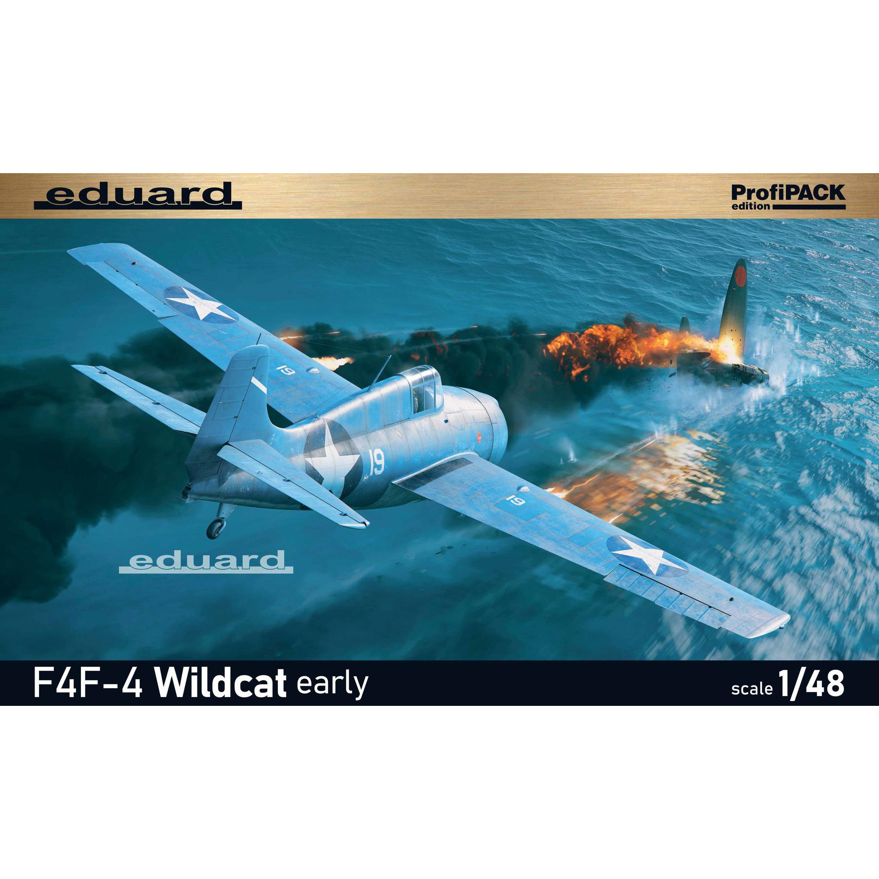 82202 Eduard 1/48 Американский истребитель F4F-4 Wildcat ранний (ProfiPACK)