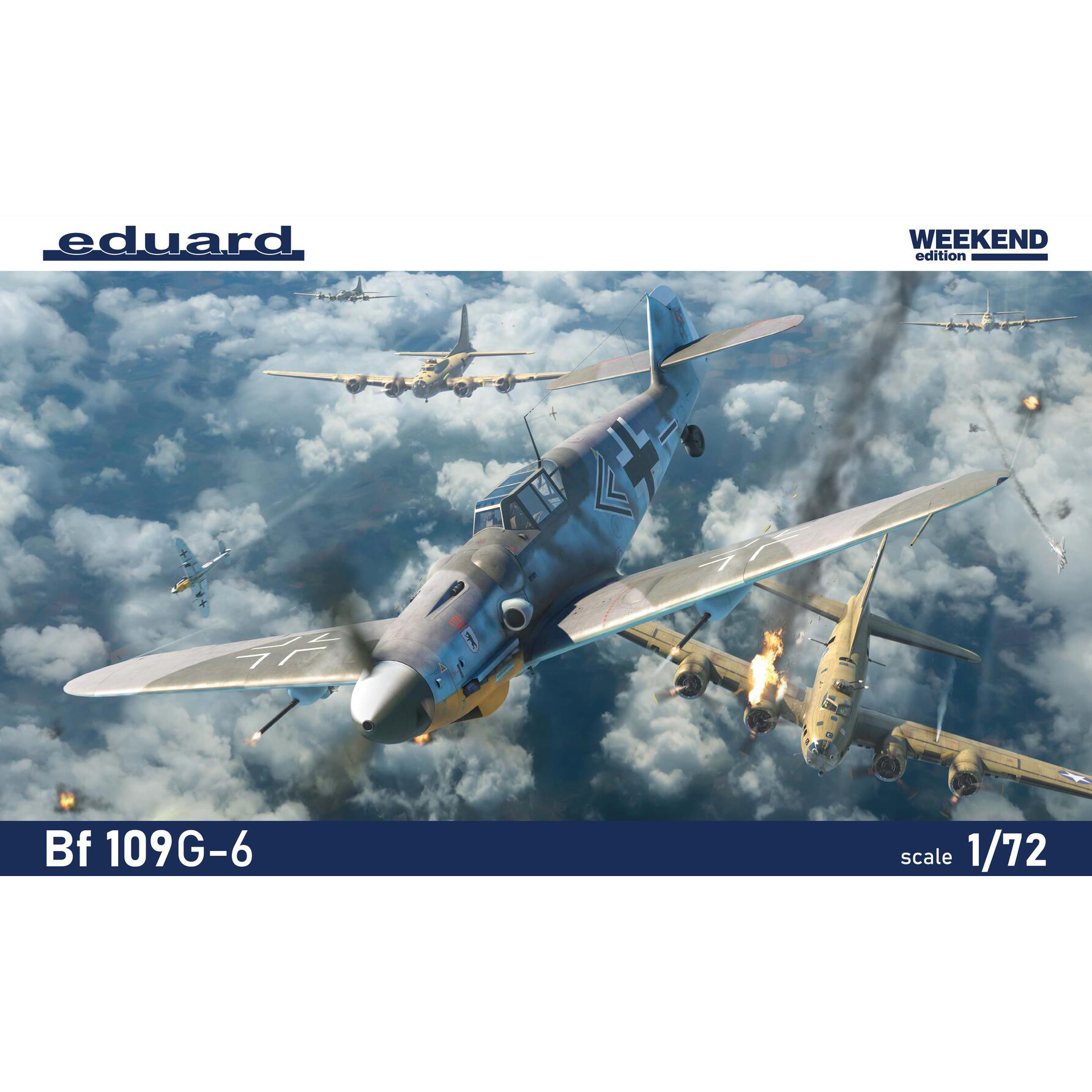 7475 Eduard 1/72 Notмецкий истребитель Bf 109G-6 (Weekend)