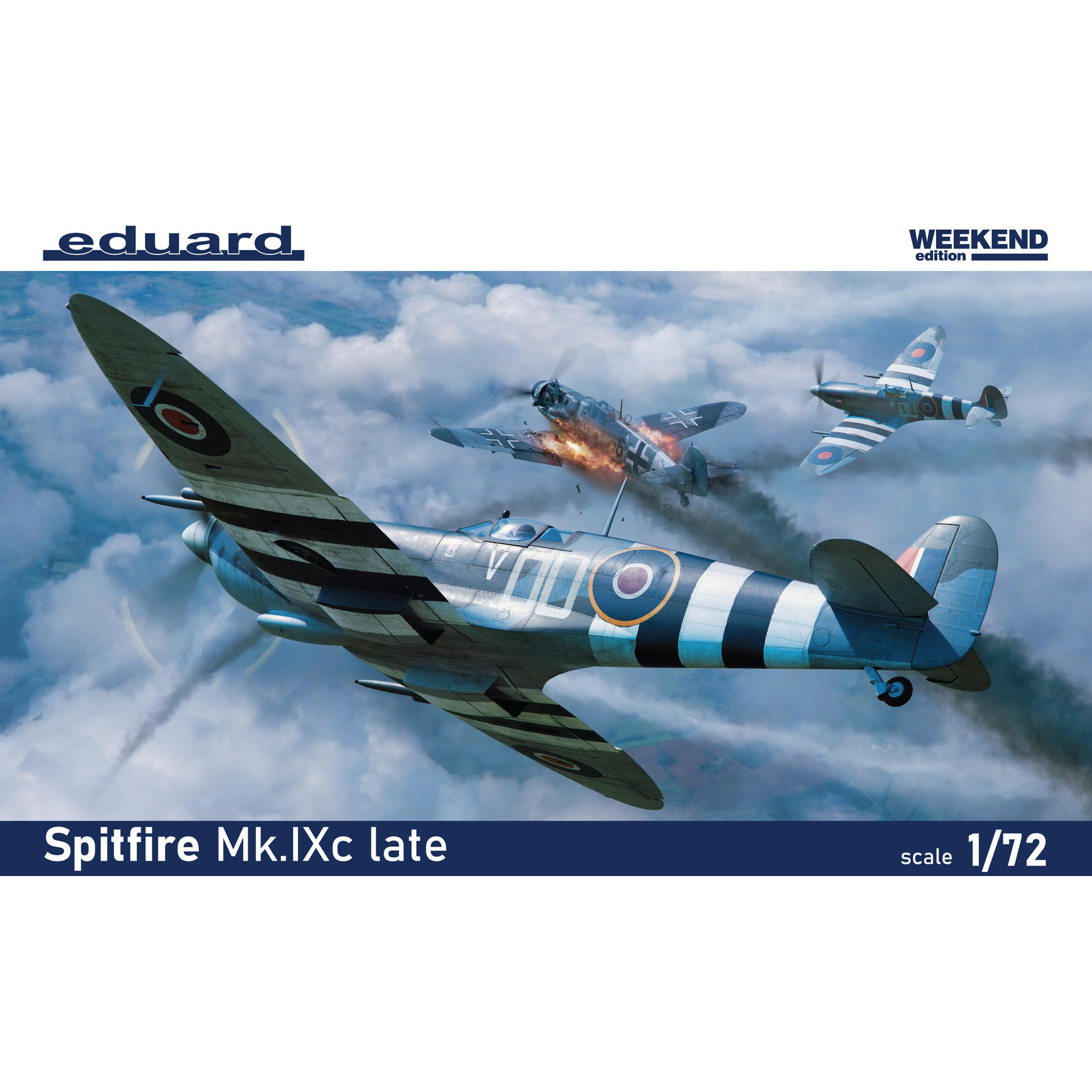 7473 Eduard 1/72 Британский истребитель Spitfire Mk. IXc поздний (Weekend)