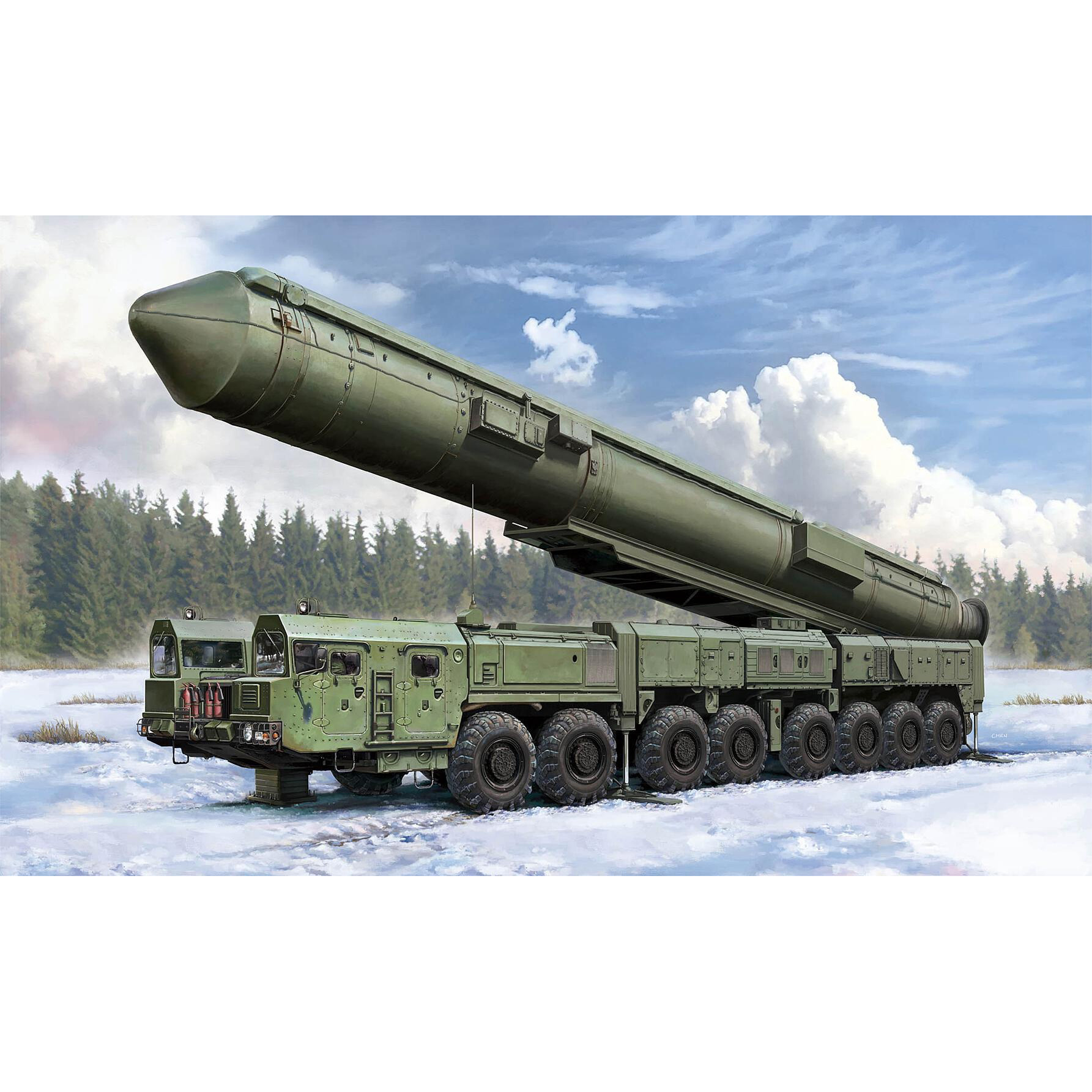 82952 HobbyBoss 1/72 Complex 15U175 TEL of RS-12M1 Topol-M ICBM