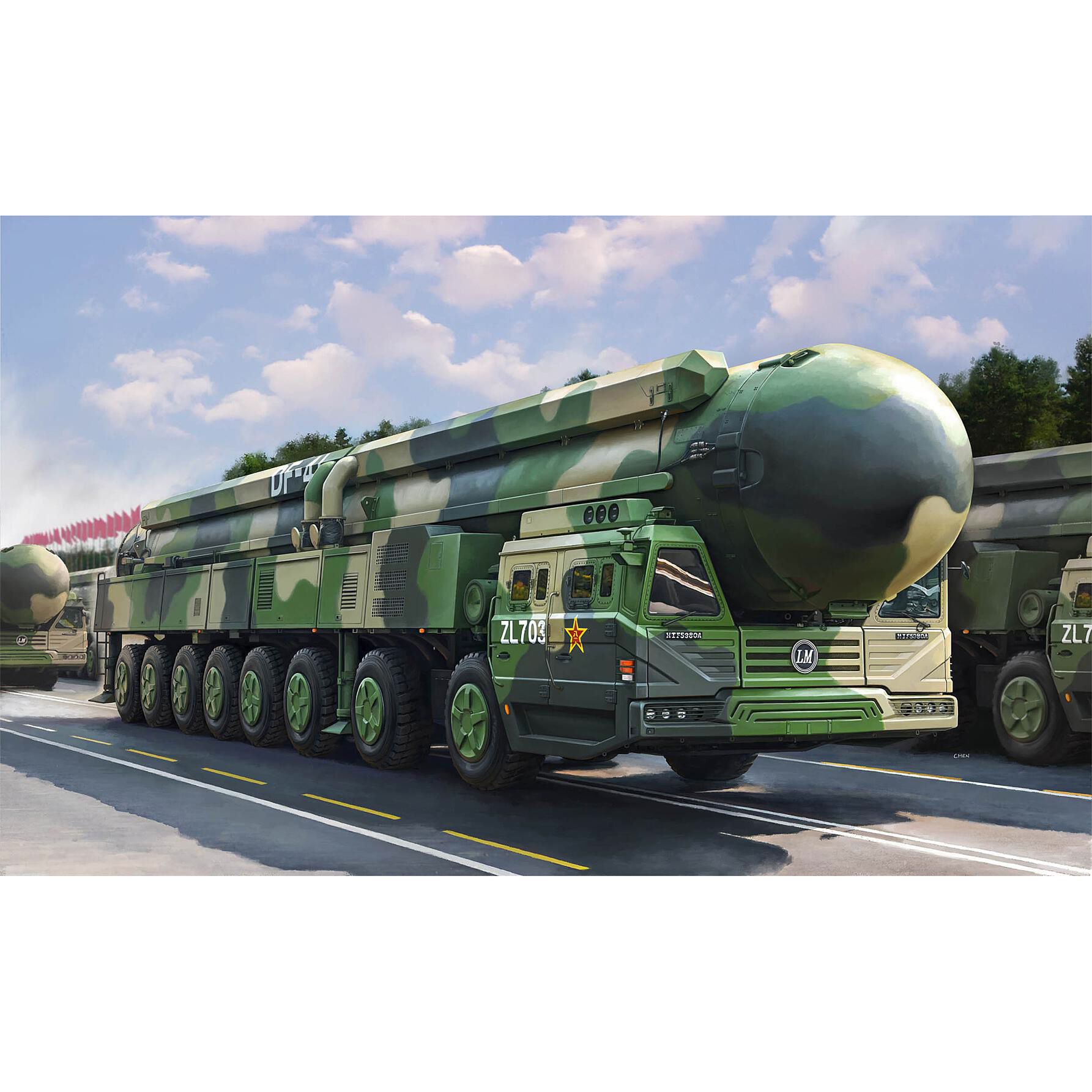 82963 HobbyBoss 1/72 Китайский подвижный грунтовый комплекс с МБР DF-41