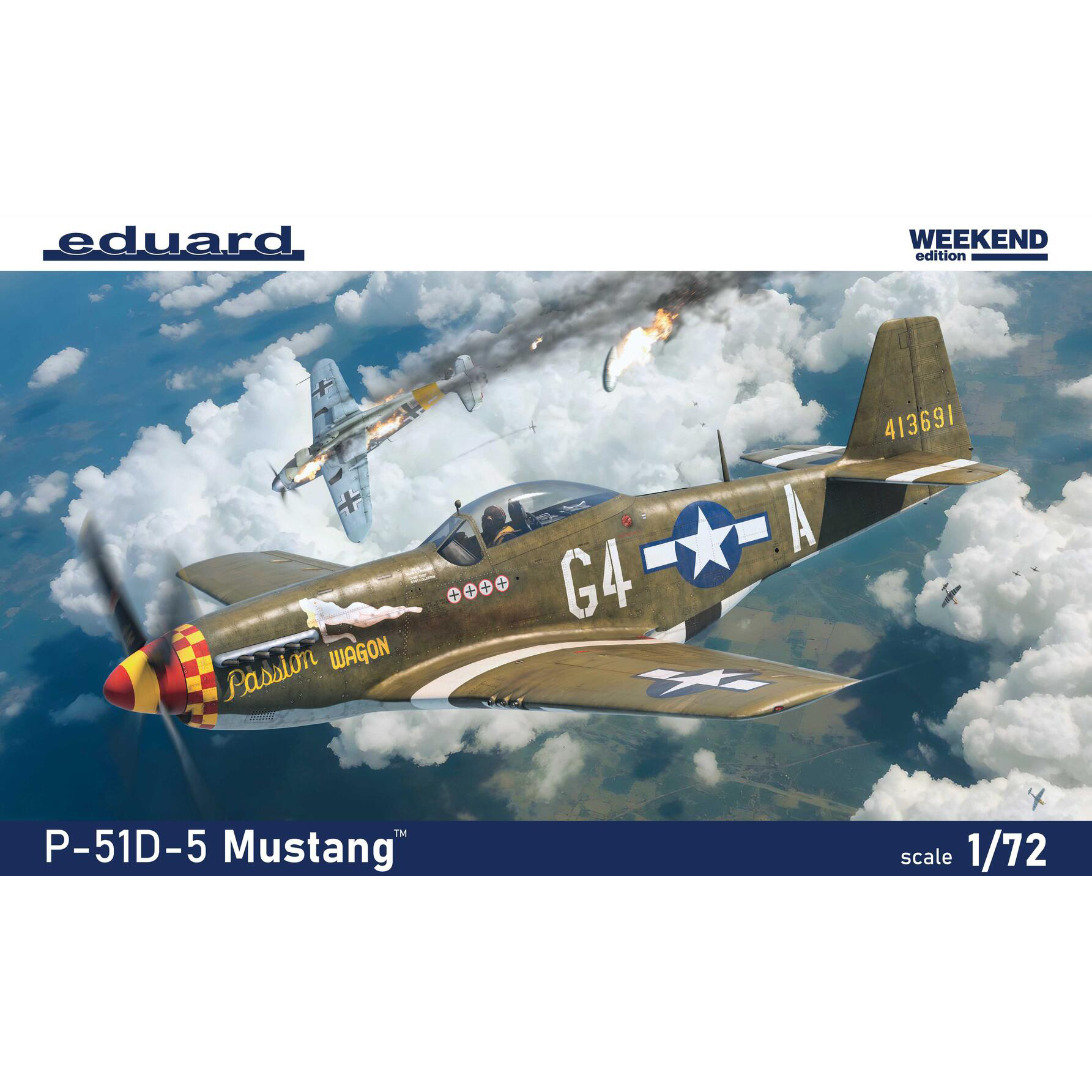 7476 Eduard 1/72 Американский истребитель P-51D-5 Mustang (Weekend)