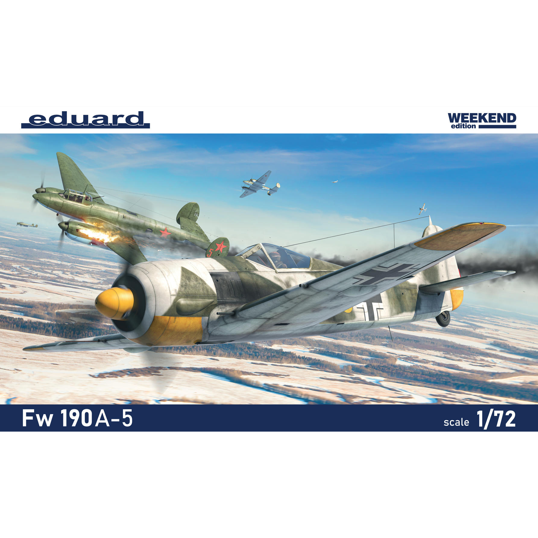 7470 Eduard 1/72 Notмецкий истребитель Fw 190A-5 (Weekend)
