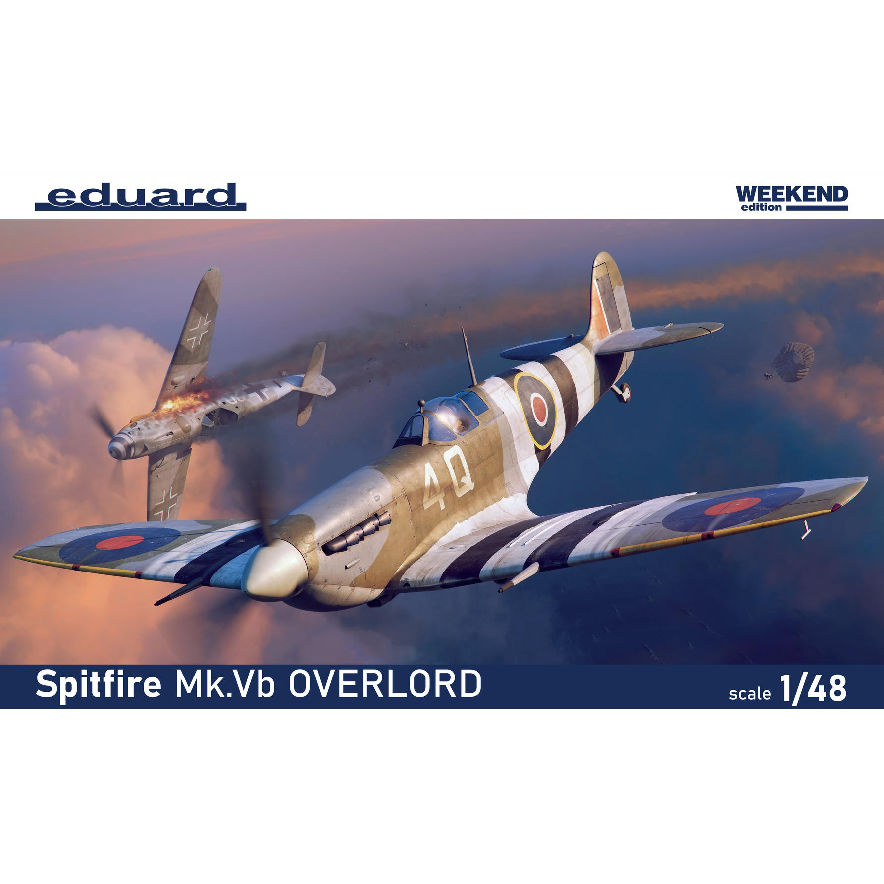 84200 Eduard 1/48 Британский истребитель Spitfire Mk. Vb OVERLORD (Weekend)