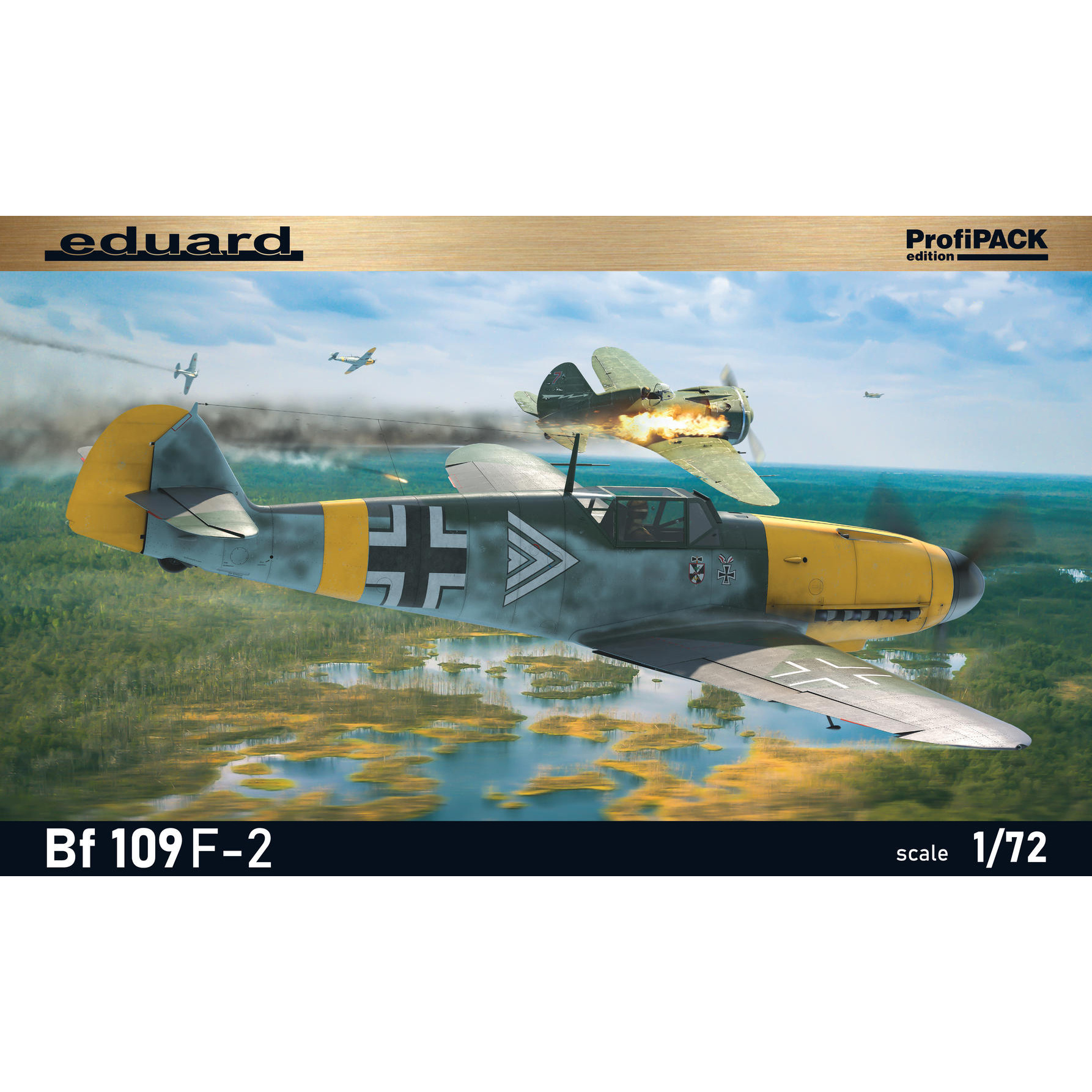 70154 Eduard 1/72 Notмецкий истребитель Bf 109F-2 (ProfiPACK)