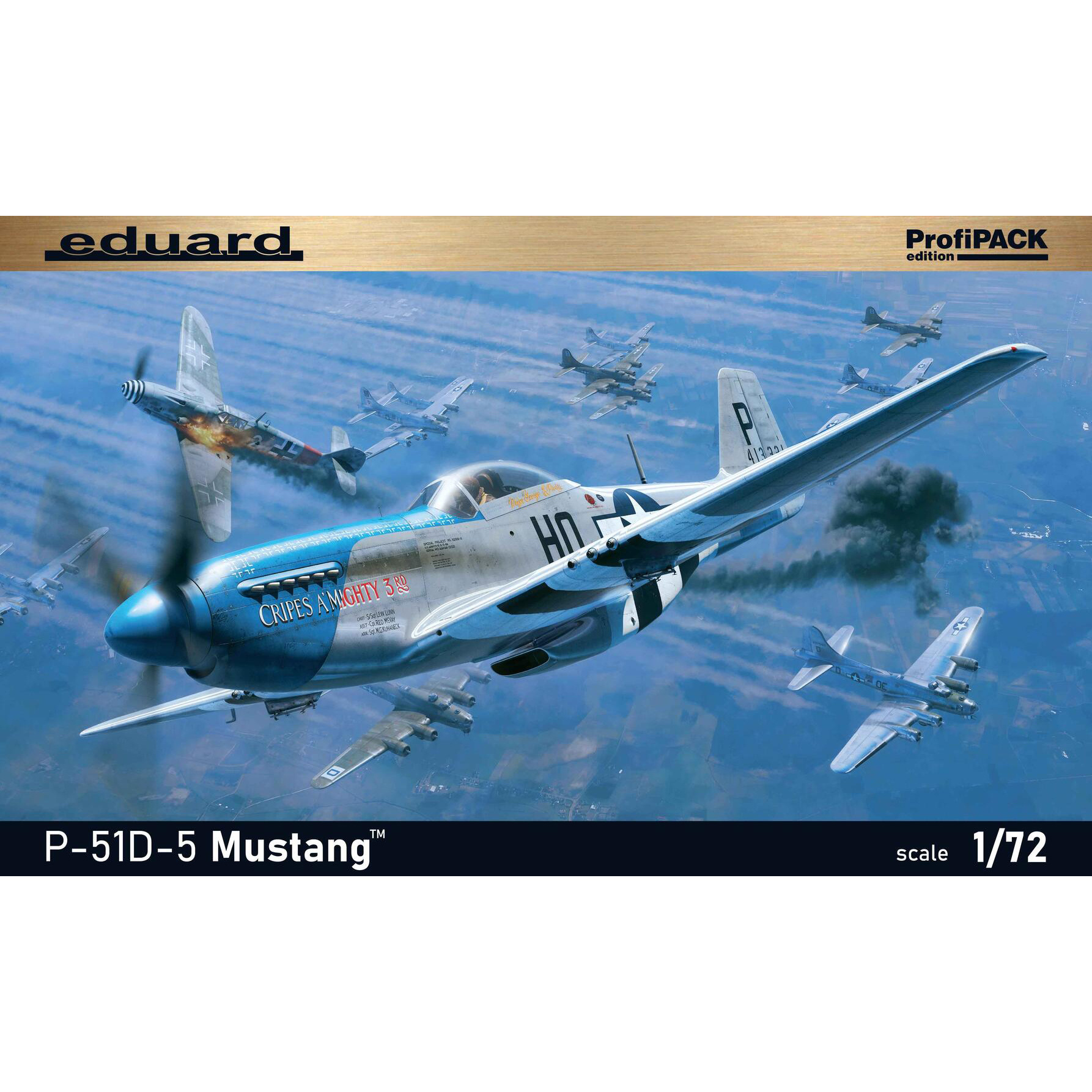 70171 Eduard 1/72 Американский истребитель P-51D-5 Mustang (ProfiPACK)