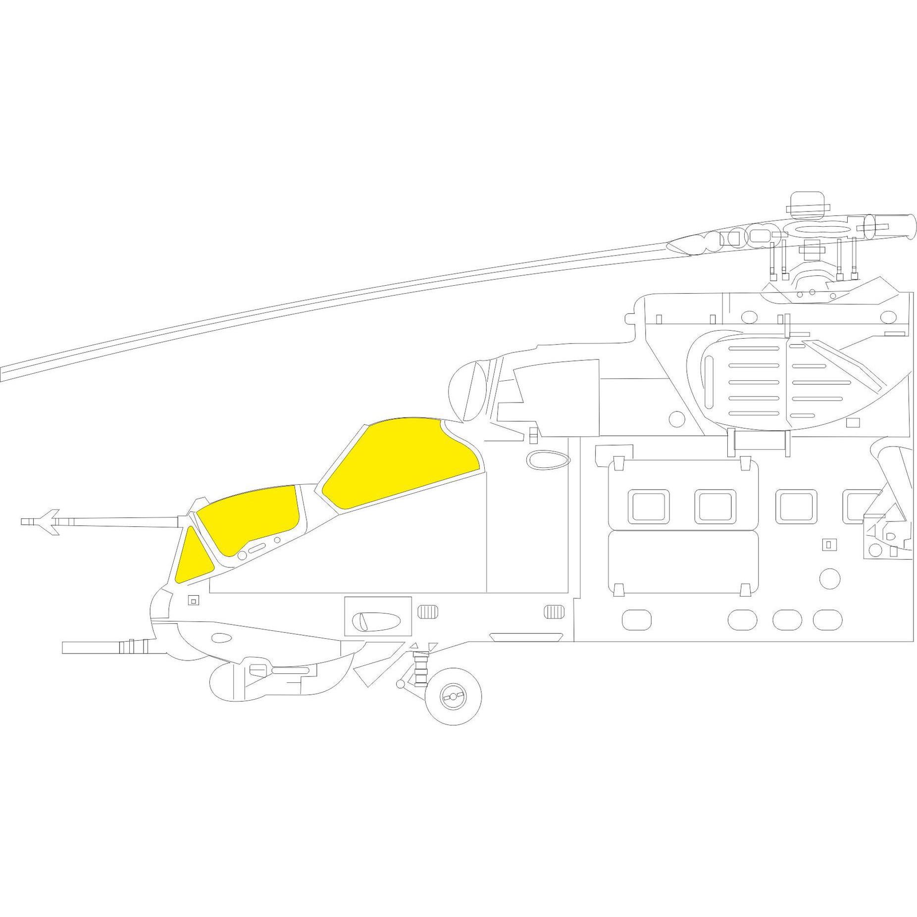 EX806 Eduard 1/48 Paint Mask for Mu-24D TFace