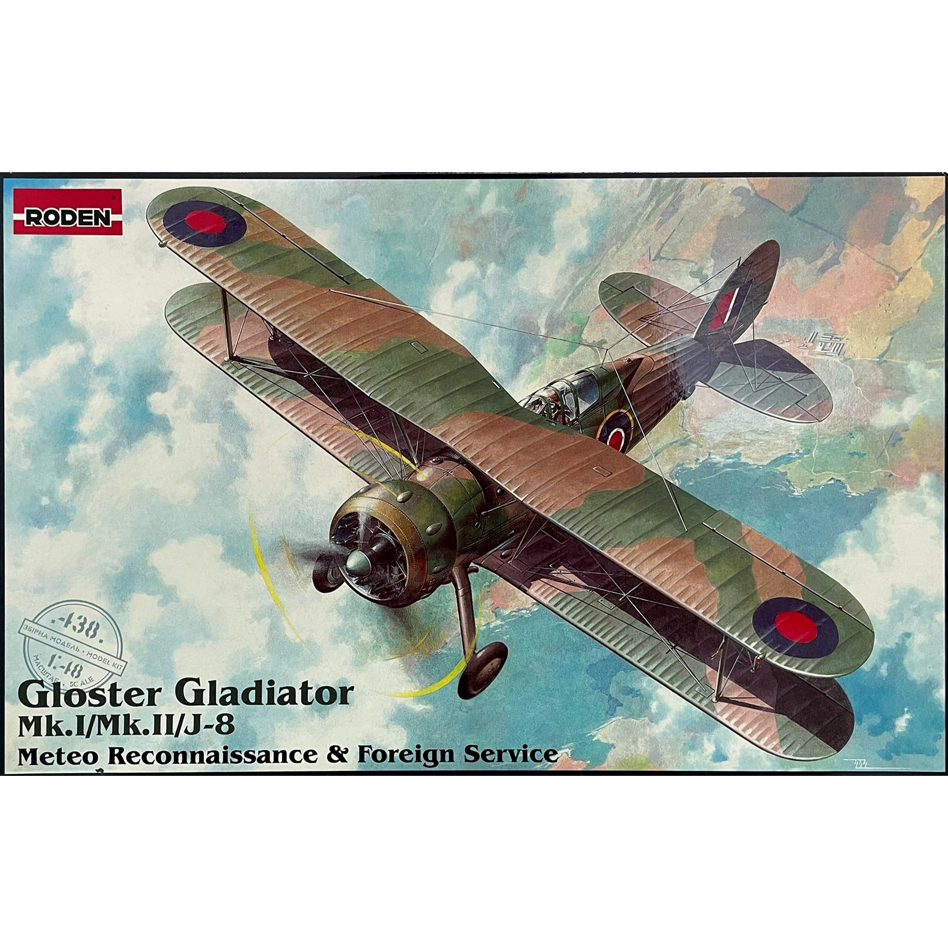 438 Roden 1/48 Gloster Gladiator Meteorological Reconnaissance & Foreign Service