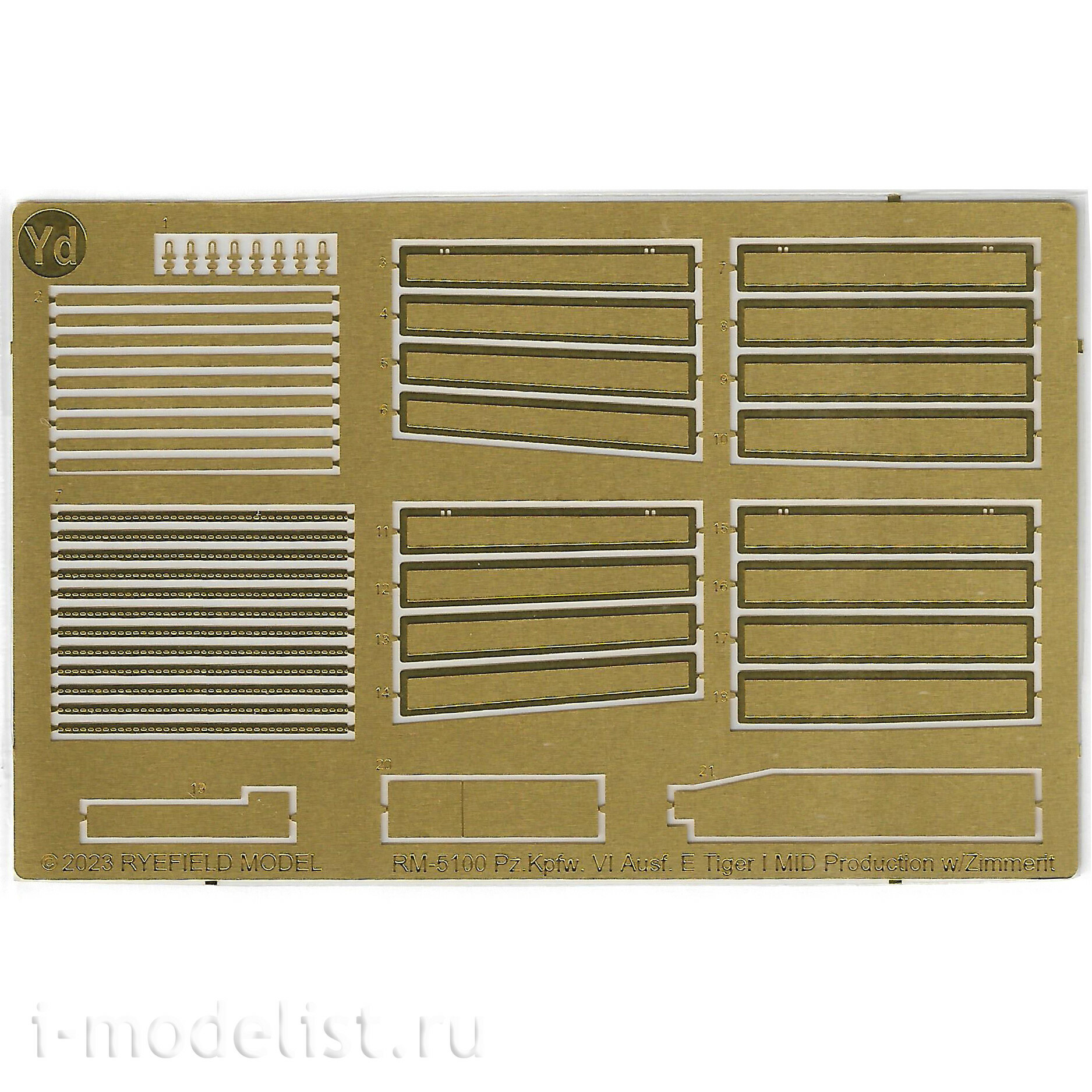 RM-5100 Rye Field Model 1/35 German Tank Pz. Kpfw. VI Ausf. E Tiger I mid. Production